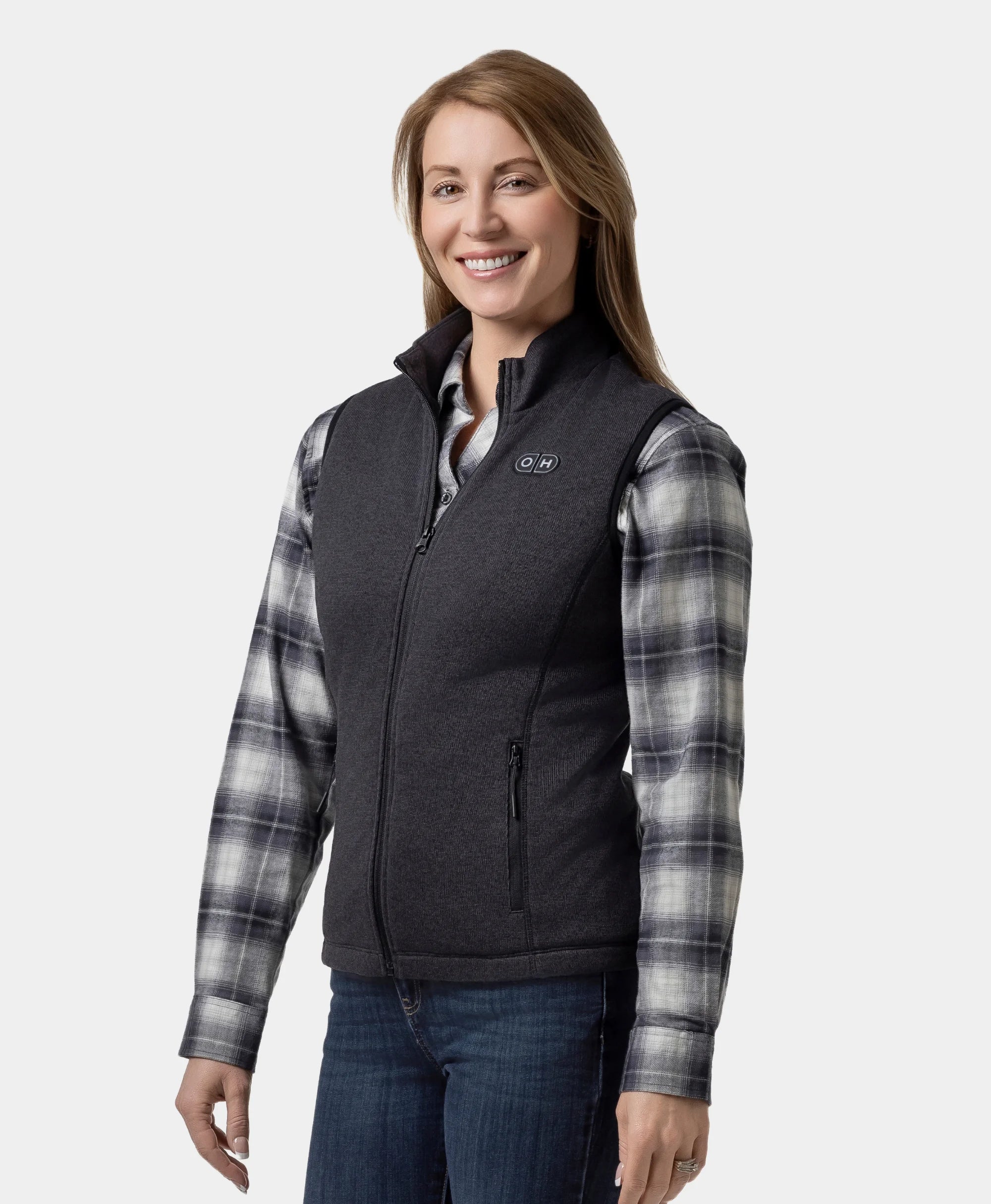 ORORO Heated ORORO Heated x OpenHeat OH-1 Women’s Heated Recycled Fleece Vest (w/ Type-C Power Port) - Image 5