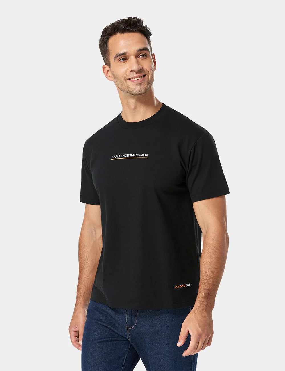 ORORO Heated Unisex Classic Cotton T-Shirt (ORORO Heated Final Sale) - Image 4