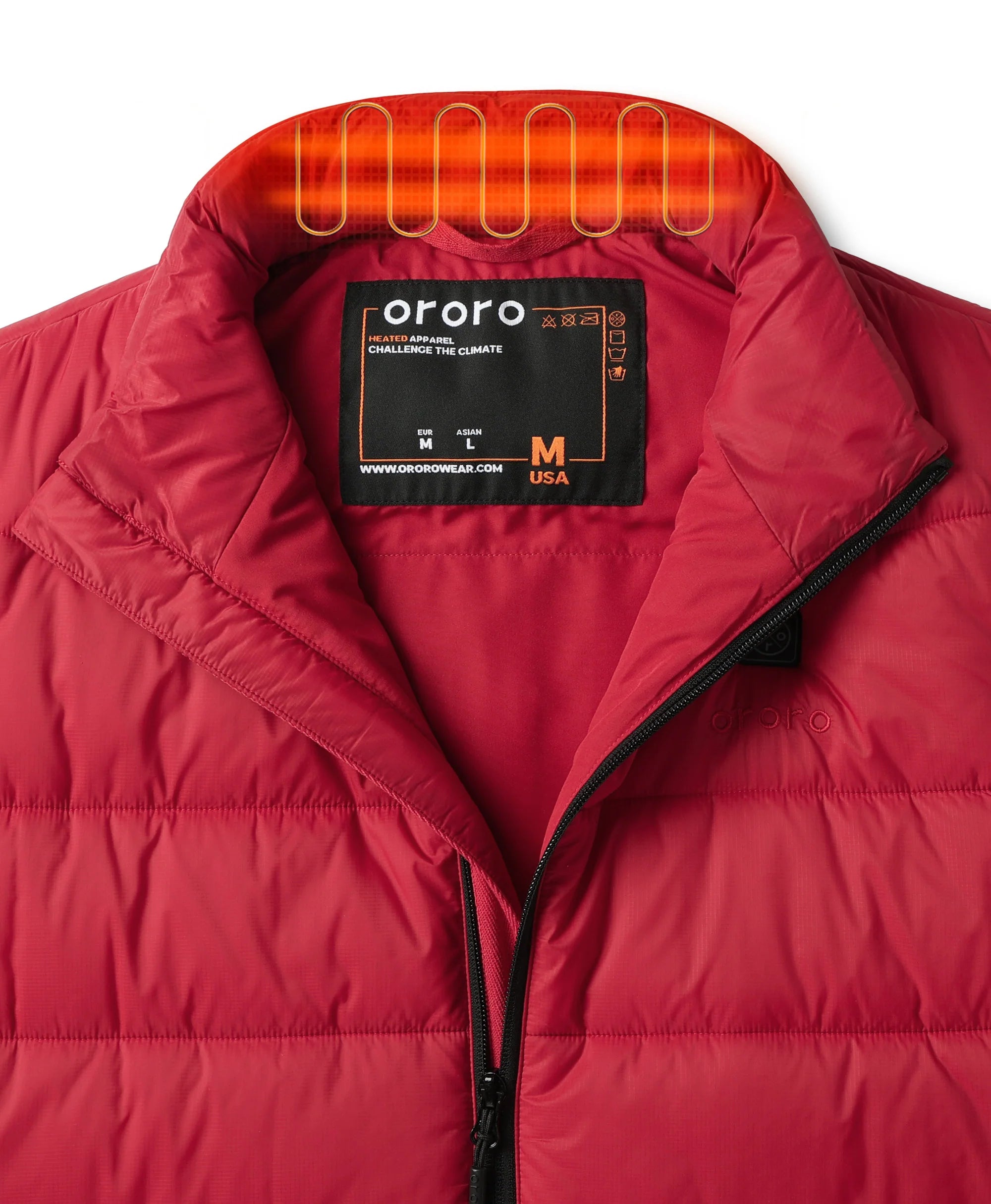ORORO Heated Men's Classic Heated Vest (Apparel Only) - Image 45