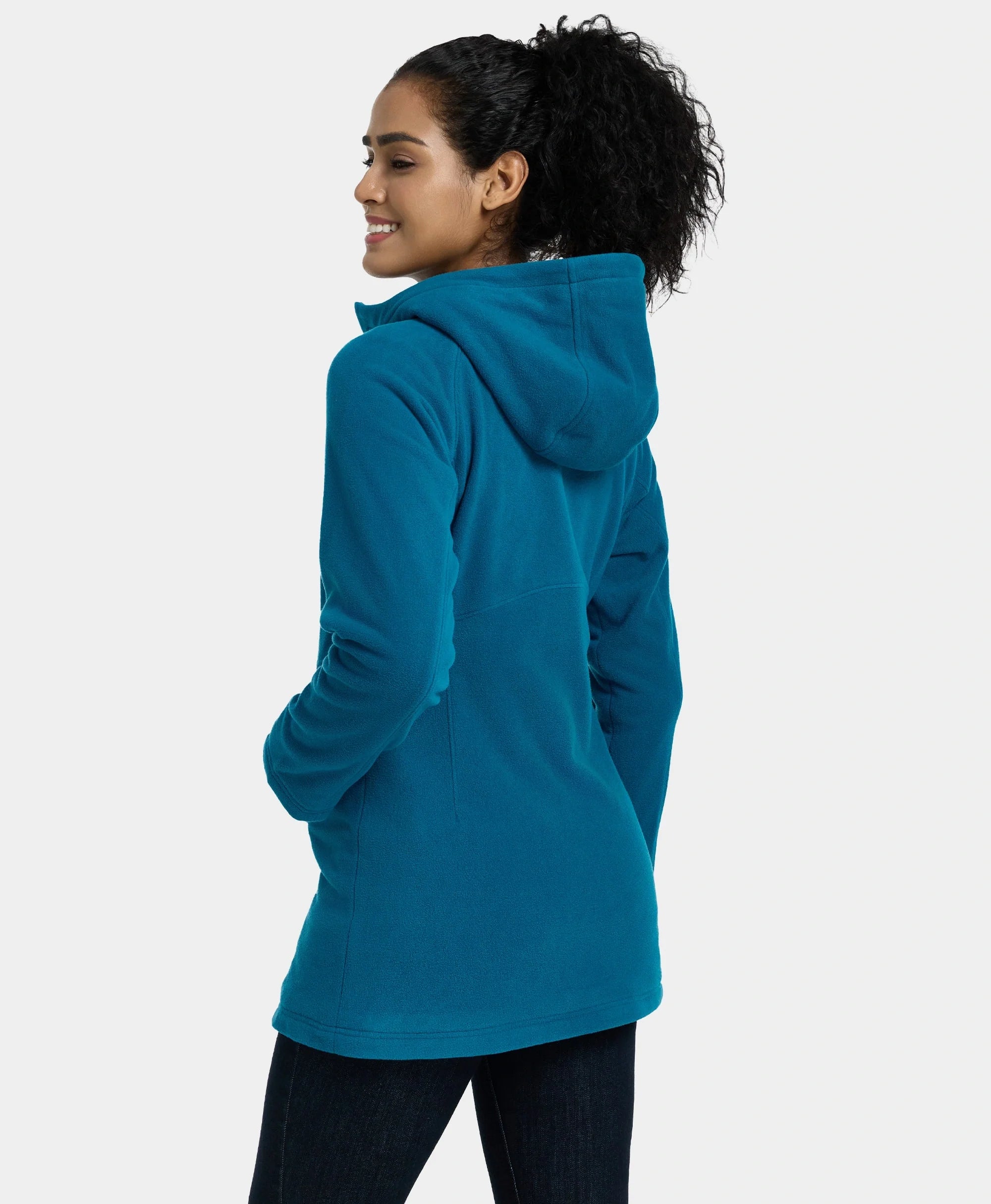 ORORO Heated Felicity Women's Heated Fleece Hoodie Jacket (Apparel Only) - Image 15