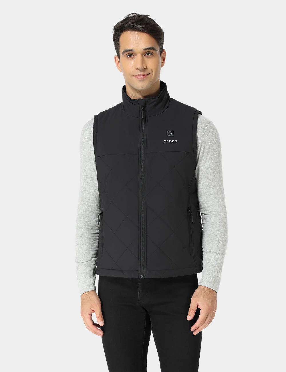 ORORO Heated Men's Heated Quilted Vest (Apparel Only) - Image 36