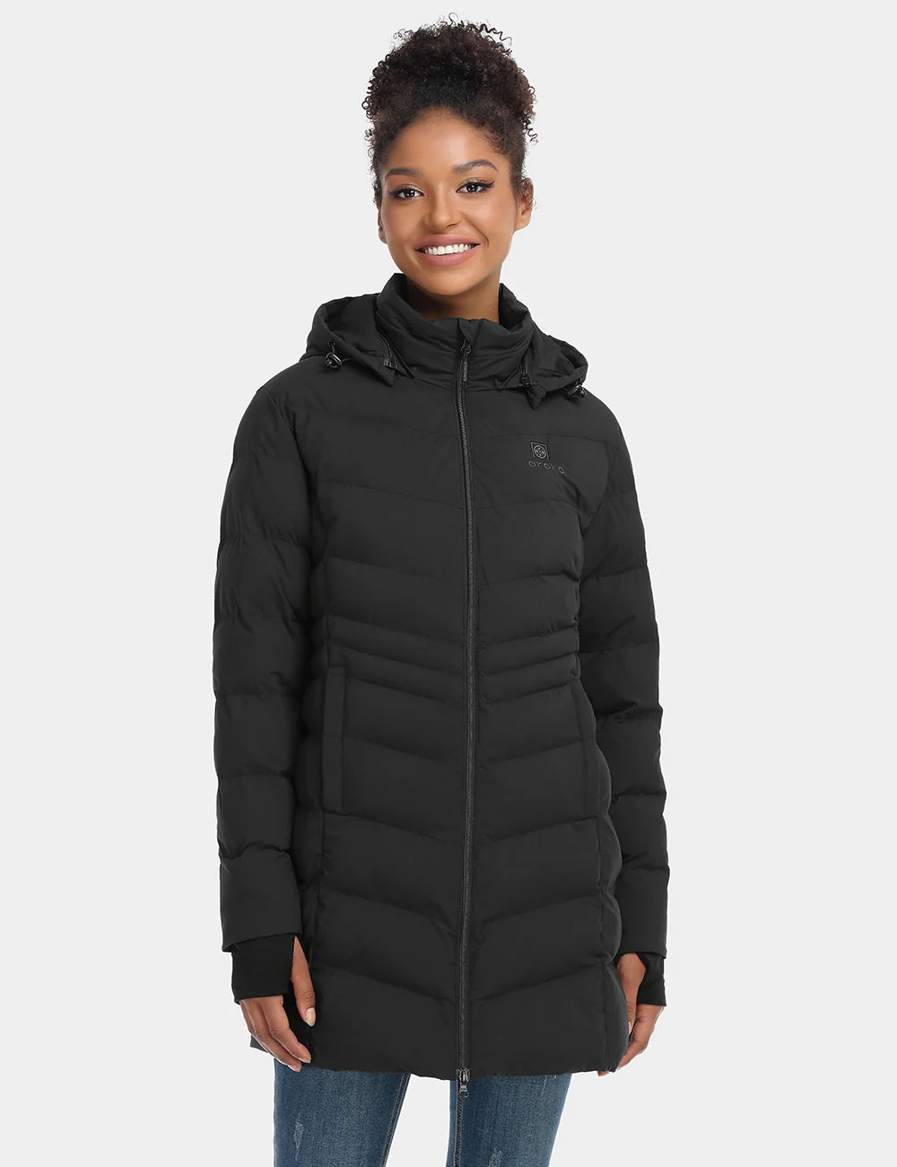 ORORO Heated Women's Heated Puffer Parka Jacket (ORORO Heated Final Sale) - Image 9