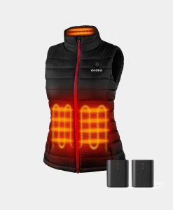 ORORO Heated Bundle Deal - ORORO Heated Women's Classic Heated Vest (Black) & Extra Mini 5K Battery