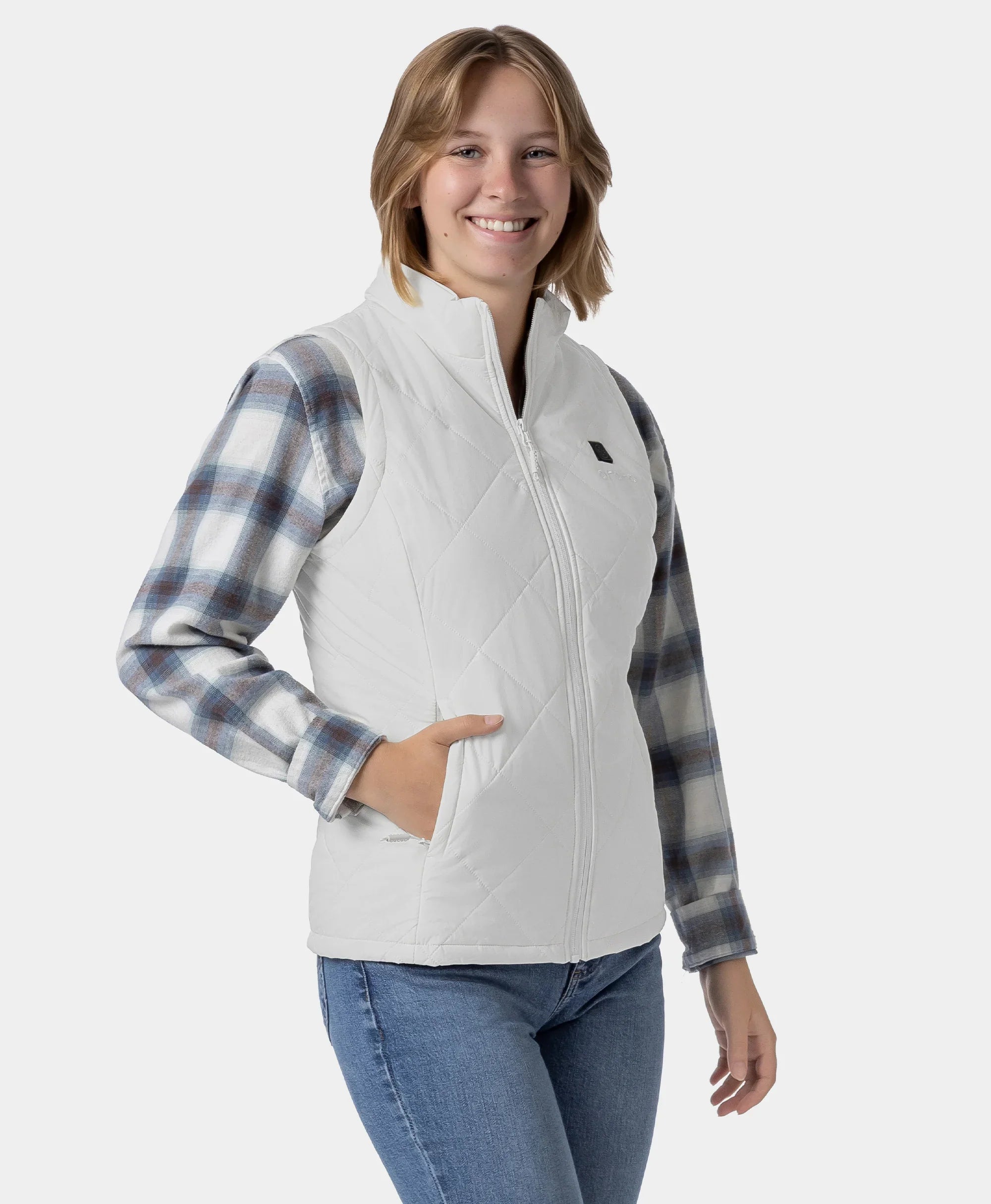 ORORO Heated Women’s Junior 4-Zone Heated Quilted Vest - Image 4