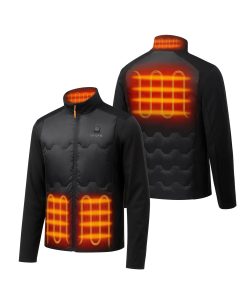 Alternative view of ORORO Heated Verbier Men's 4-Zone Heated Down Jacket