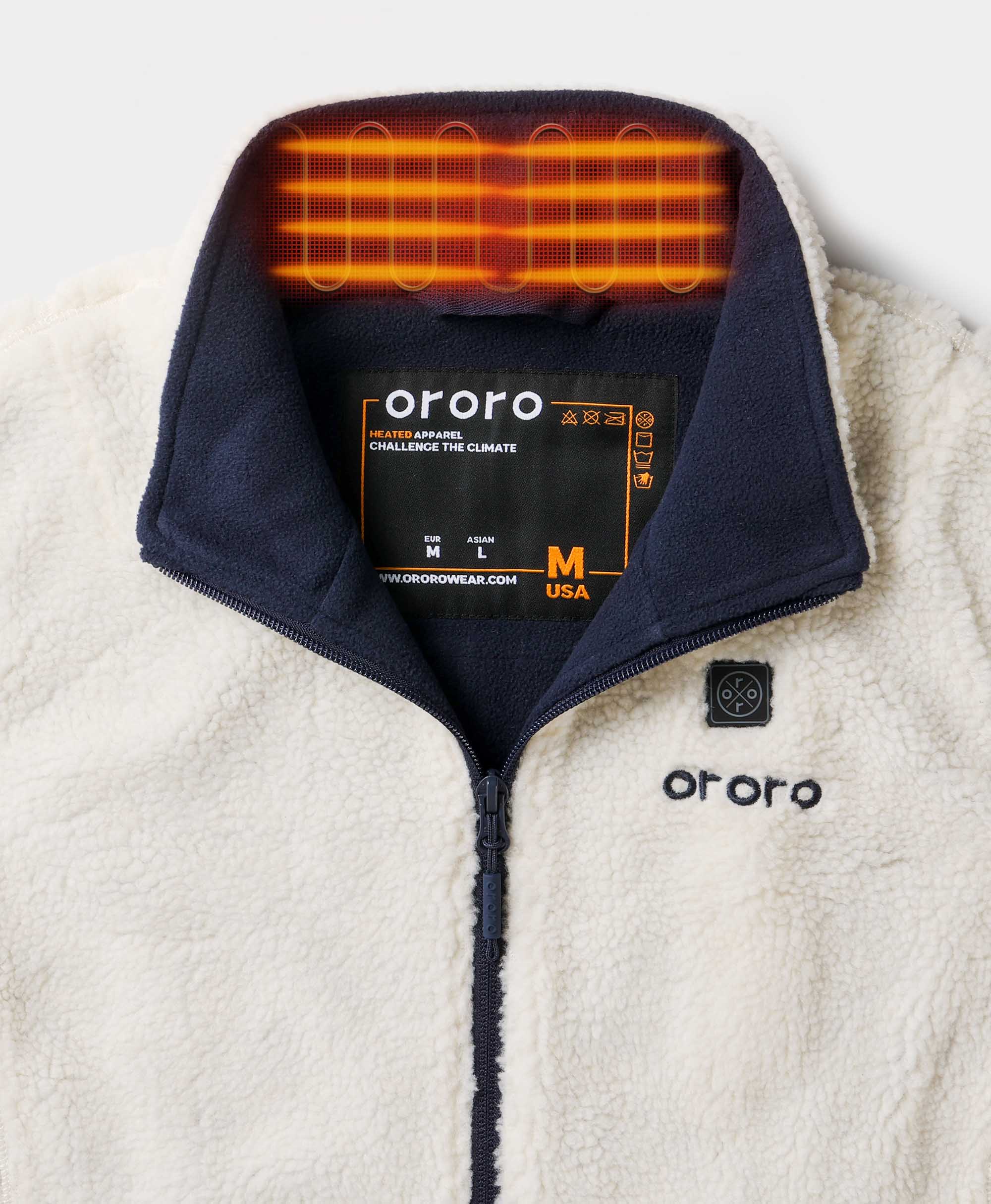 ORORO Heated (Open-box) Women's Heated Recycled Fleece Vest (Battery Set Not Included) - Image 6
