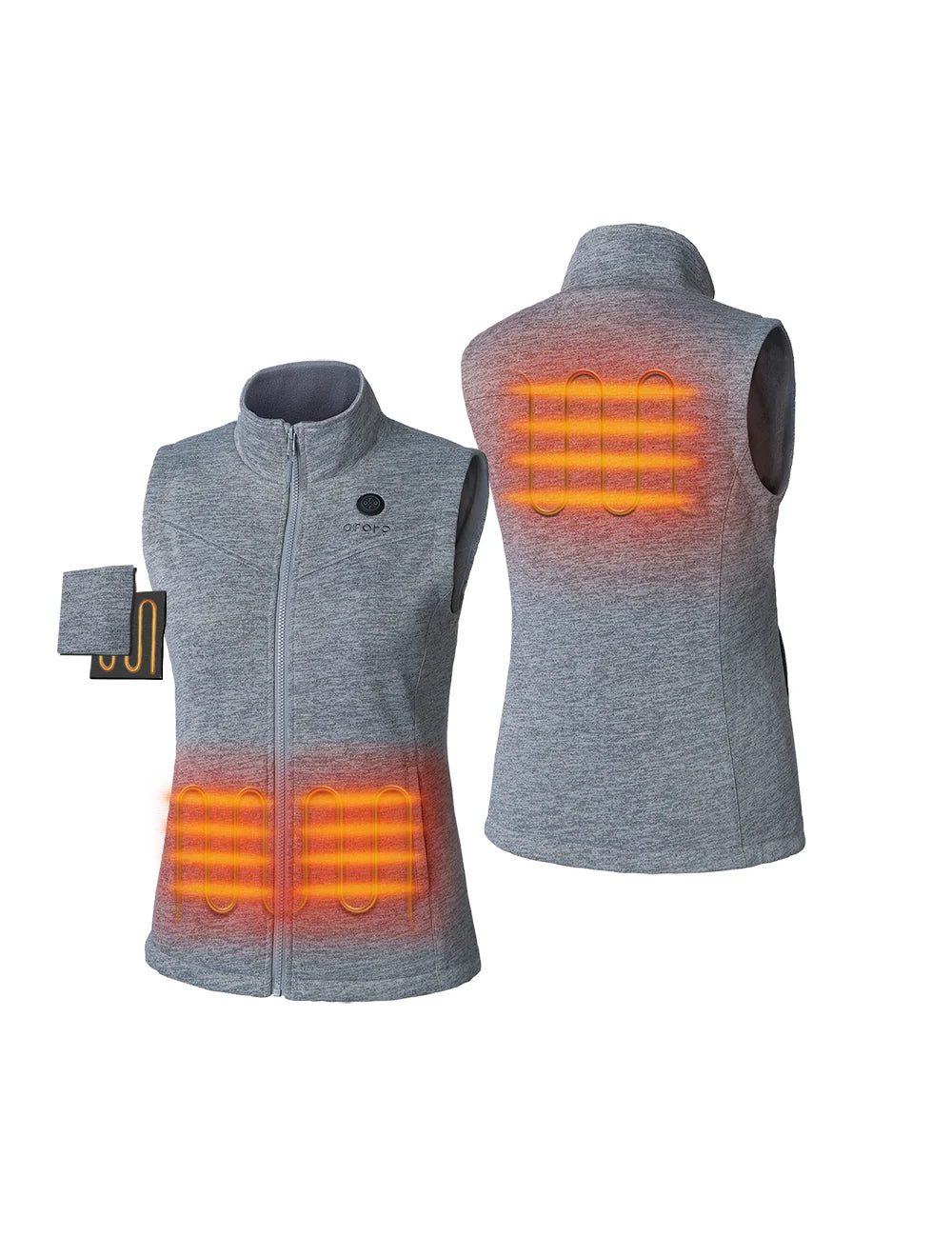 ORORO Heated Women's Heated Fleece Vest - New Colors (ORORO Heated Final Sale) - Image 16