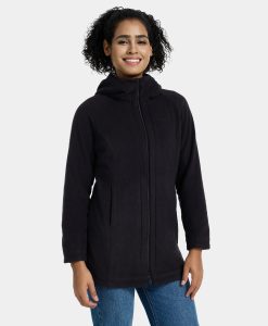 Alternative view of ORORO Heated Felicity Women's Heated Fleece Hoodie Jacket (Apparel Only)