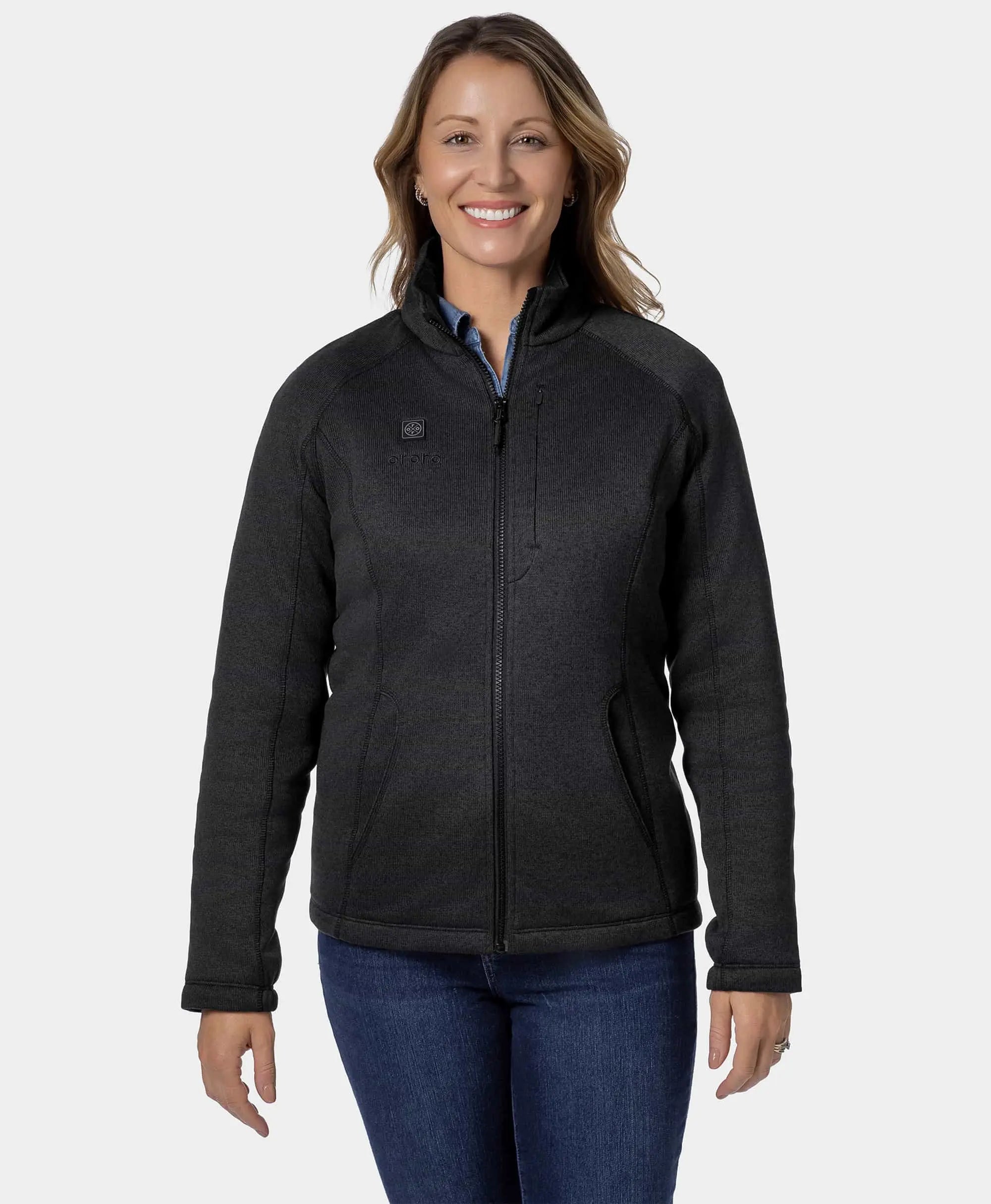 ORORO Heated (Open-box) Augusta Tournament Women's 4-Zone Heated Sweater Fleece Jacket (Battery Set Not Included) - Image 15