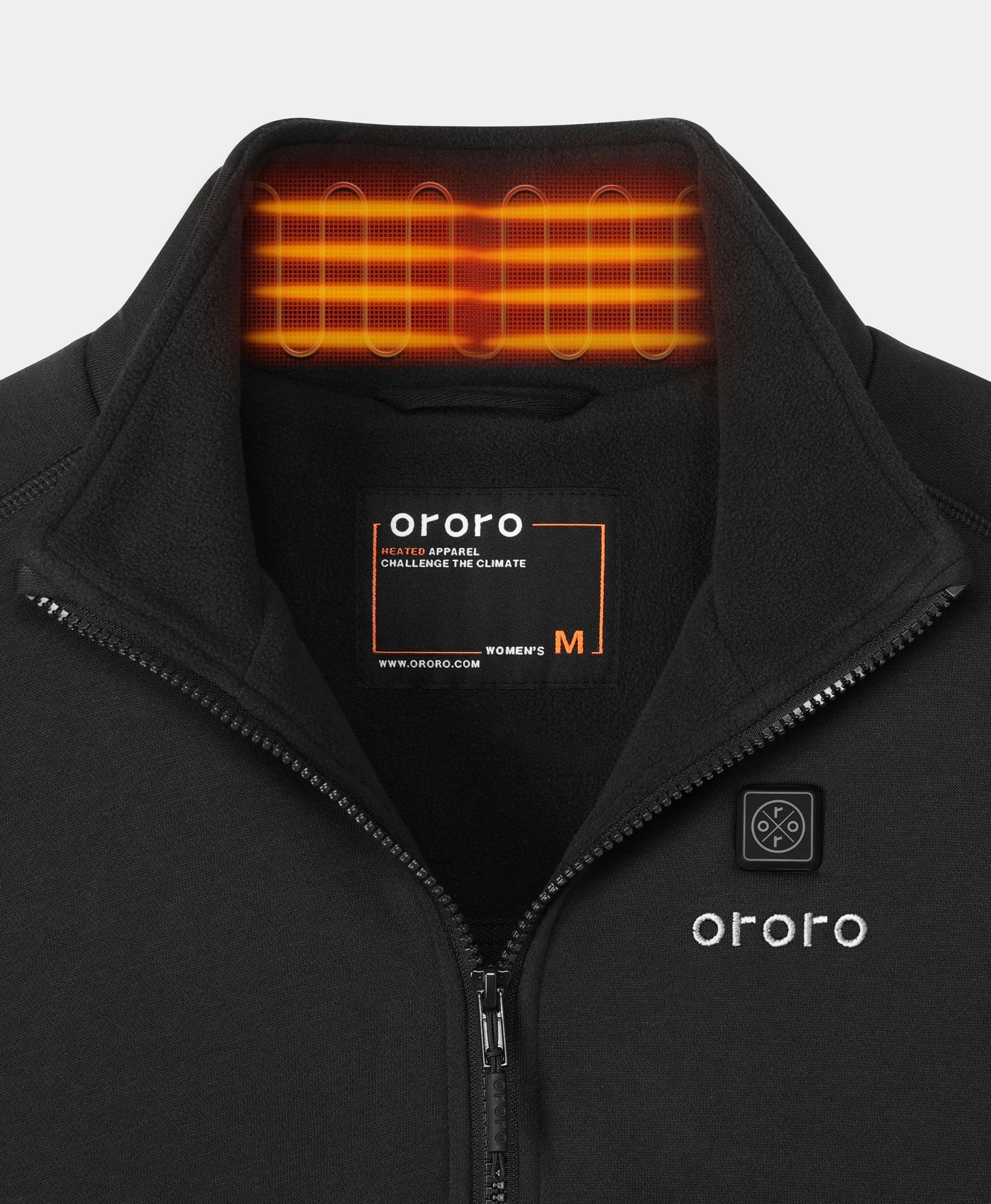ORORO Heated Women's Heated Full-Zip Fleece Jacket - Image 20