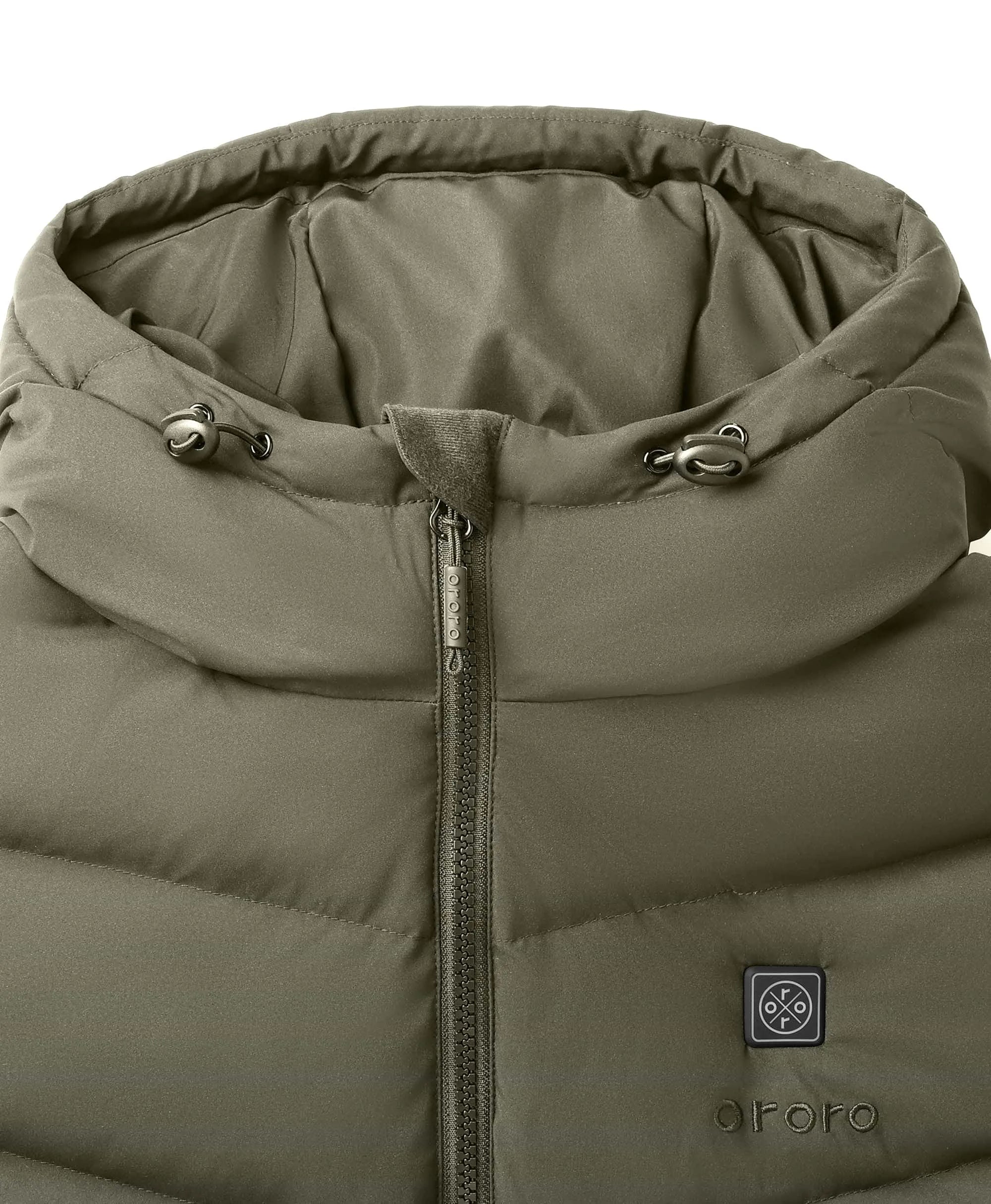 ORORO Heated (Open-box) SOHO Women's Heated Down Parka Jacket (Battery Set Not Included) - Image 5