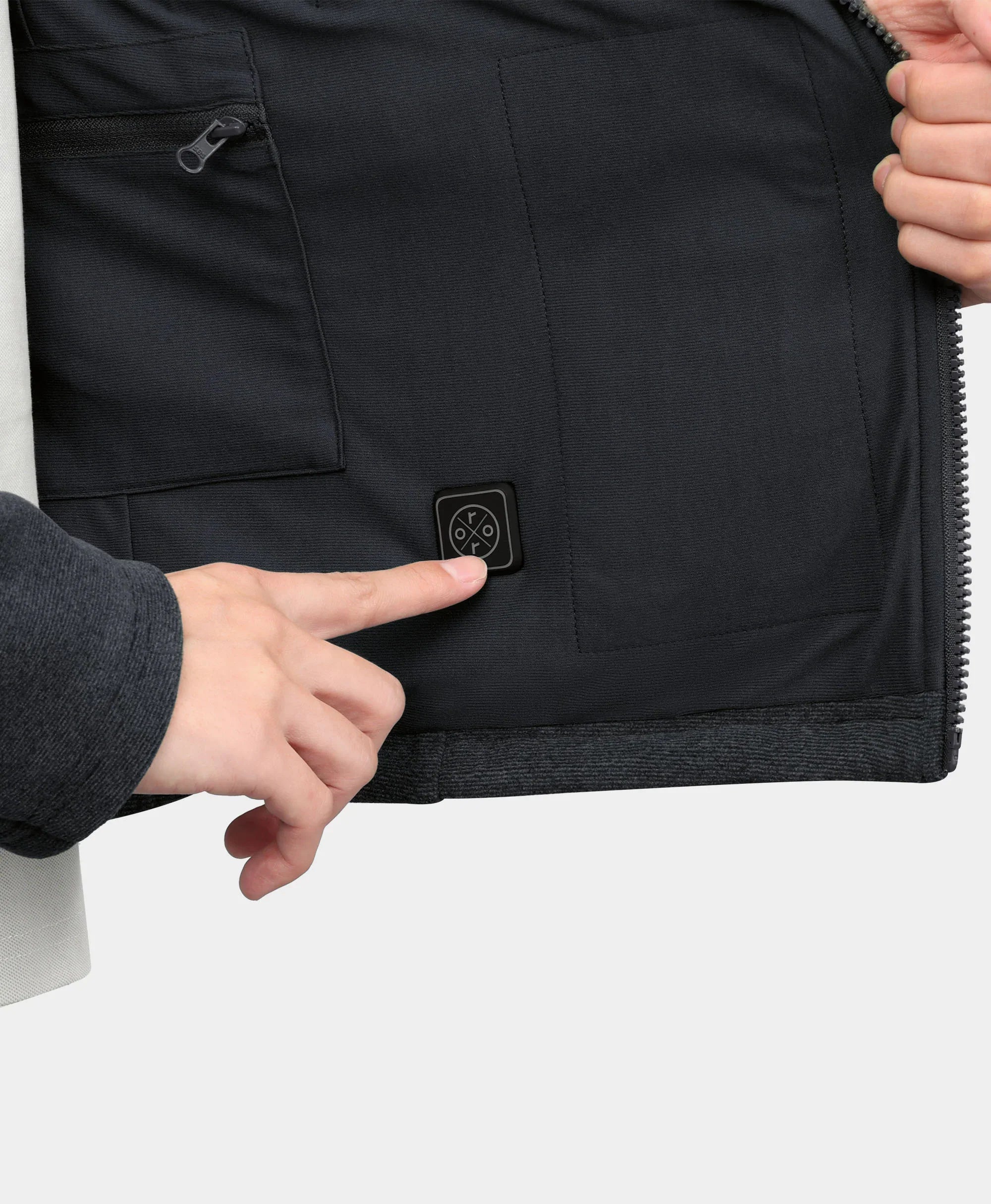 ORORO Heated (Open-box) River Ridge Men's Heated Fleece Liner Jacket (Battery Set Not Included) - Image 9