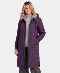 ORORO Heated Uptown Women's 4-Zone Heated Parka w/ Removable Hood