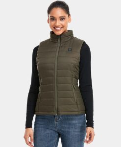 ORORO Heated Women's Classic Heated Vest - Green