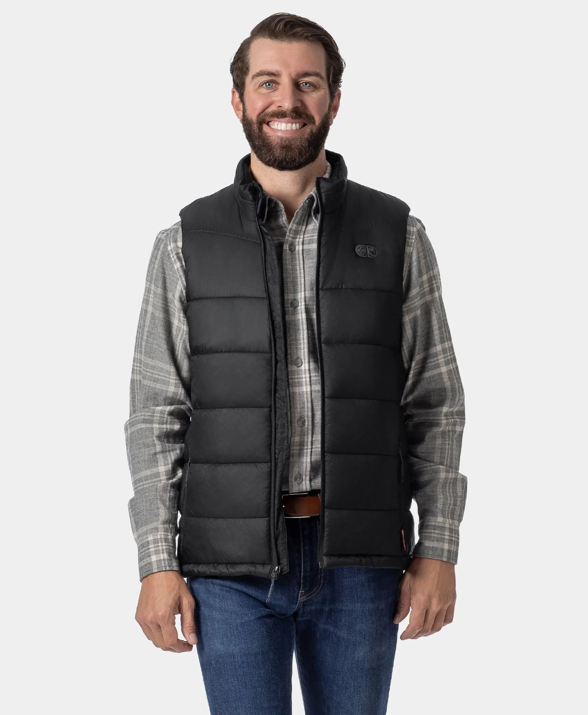 ORORO Heated SureWarm® Men's 7-Zone Dual-Control Classic Pro Heated Vest (Lower Back Heating) (Apparel Only) - Image 6
