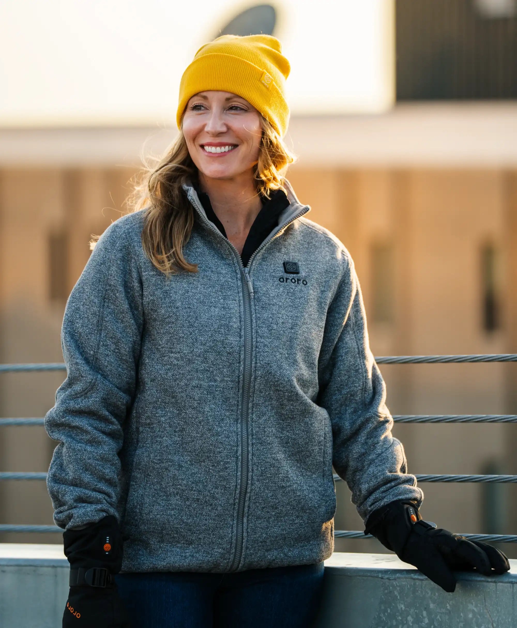 ORORO Heated Women's Heated Full-Zip Fleece Jacket - Image 9