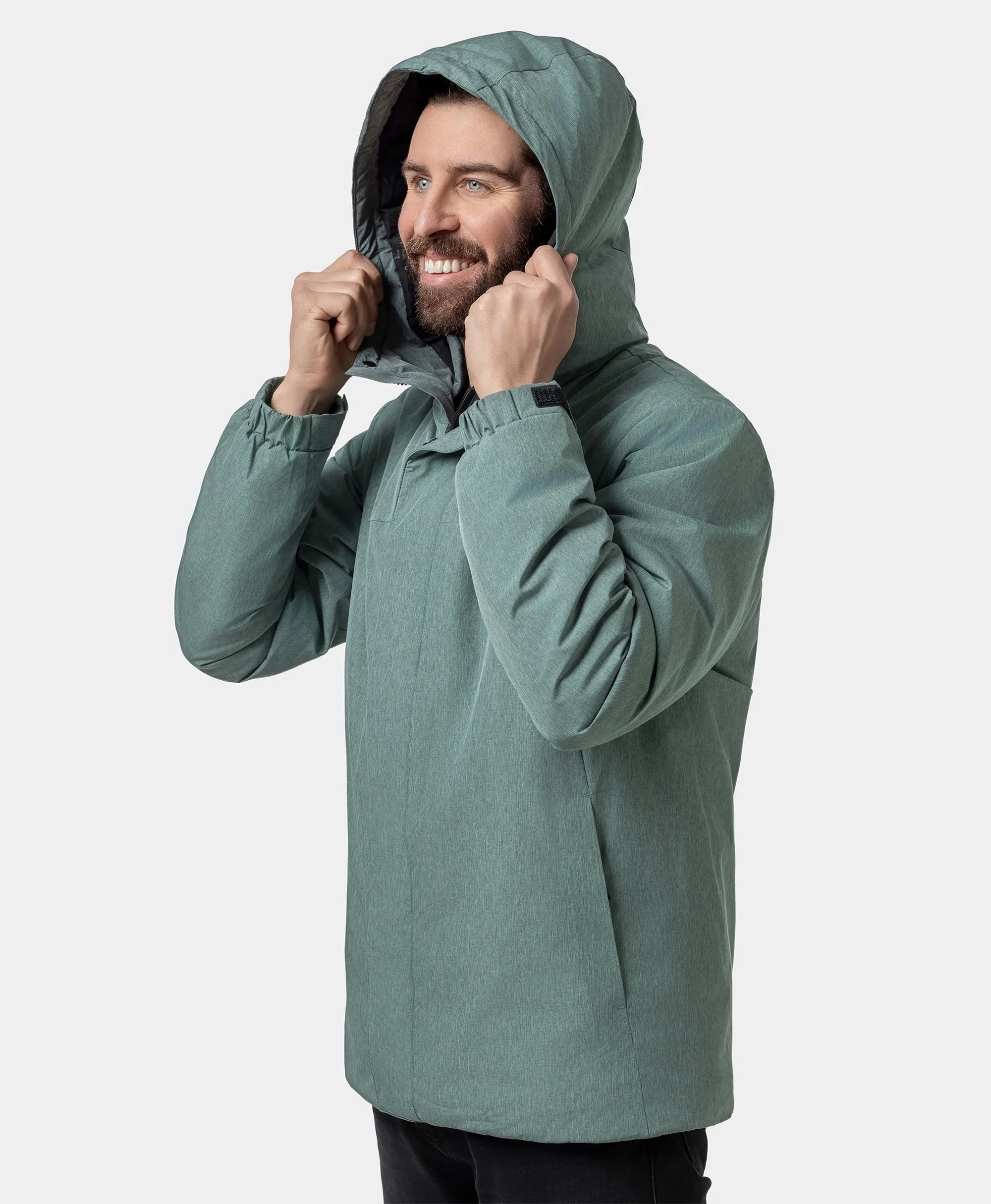 ORORO Heated Men's Thermolite® Heated Padded Jacket - Image 11