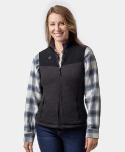 ORORO Heated Augusta Women's Heated Sweater Fleece Vest