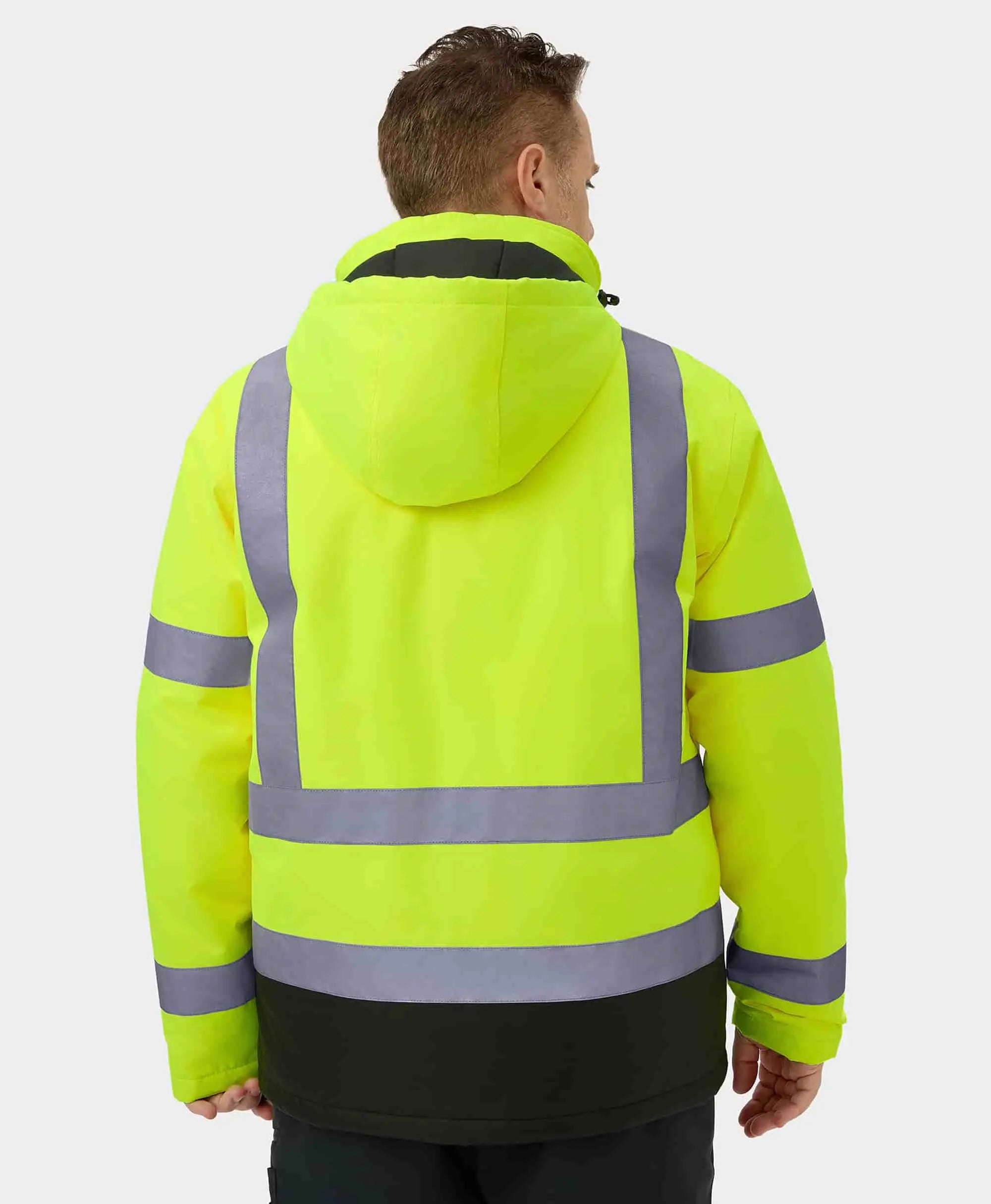 ORORO Heated Flagstaff Men's Heated High-Visibility Jacket (Apparel Only) - Image 4