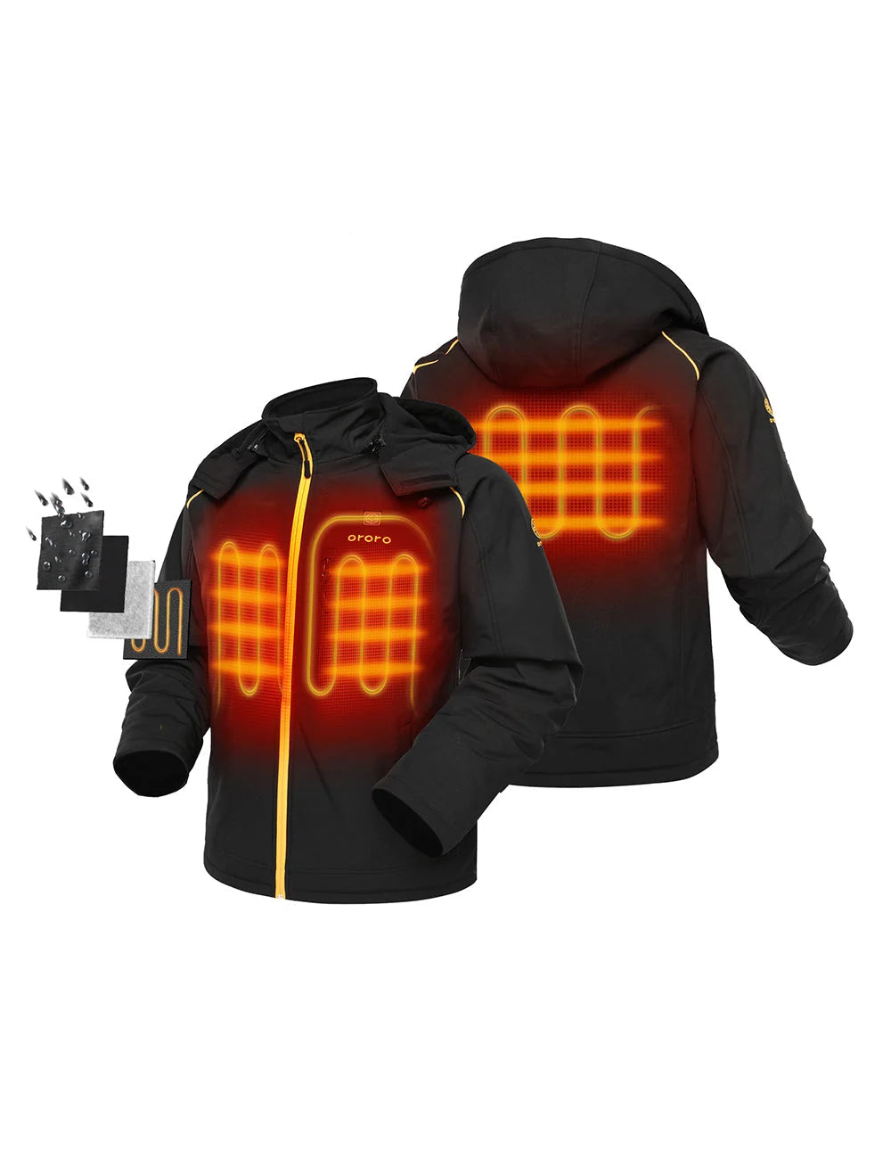 ORORO Heated Men's Classic Heated Jacket (Apparel Only) - Image 26