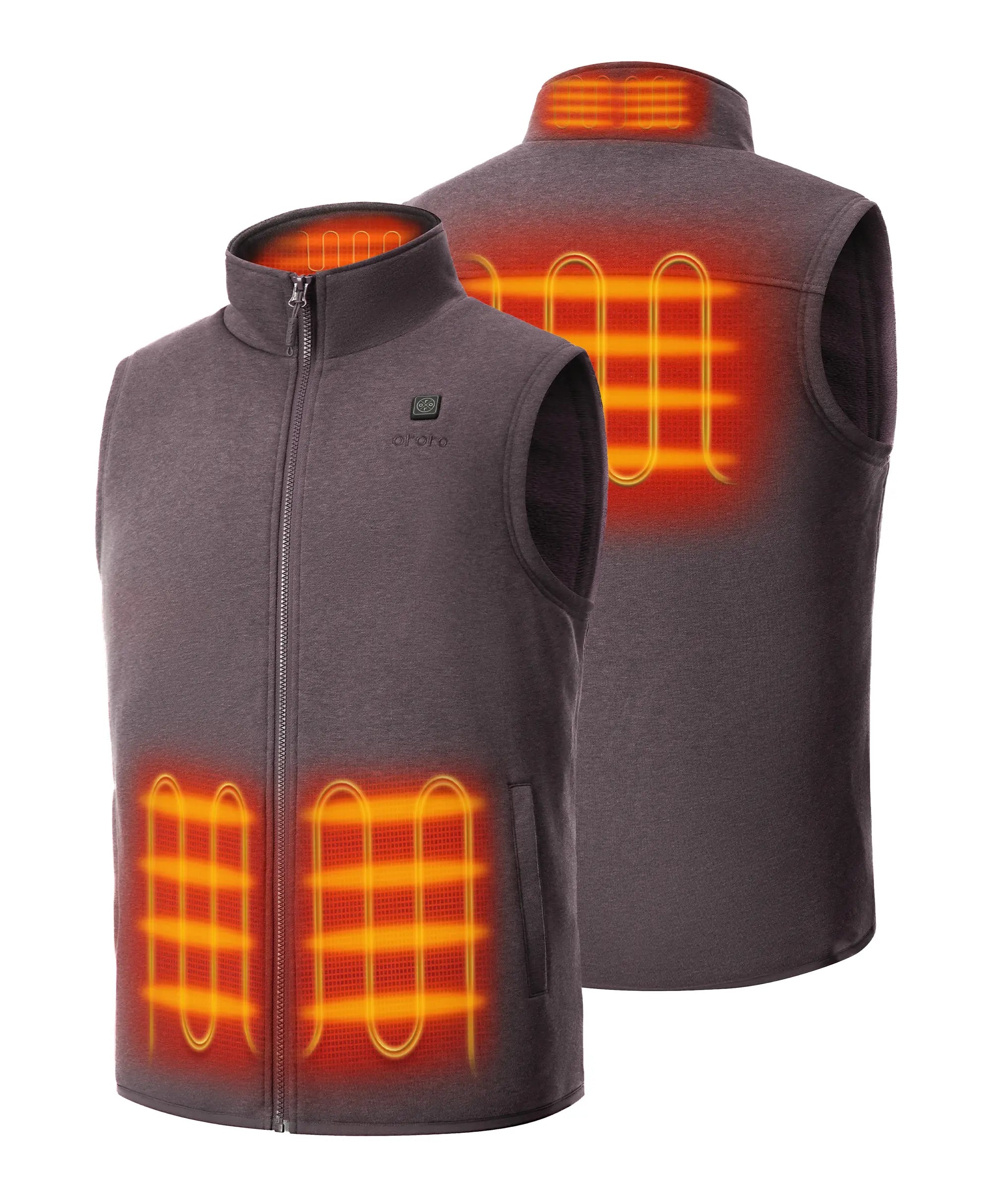 ORORO Heated Men's Heated Fleece Vest (Apparel Only) - Image 23