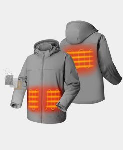 ORORO Heated Final Sale - ORORO Heated Men's Classic Heated Jacket - Gray (Battery Set Not Included)
