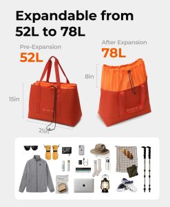 Alternative view of ORORO Heated Redfern Camping Tote Bag - Expandable to 78L (ORORO Heated Final Sale)