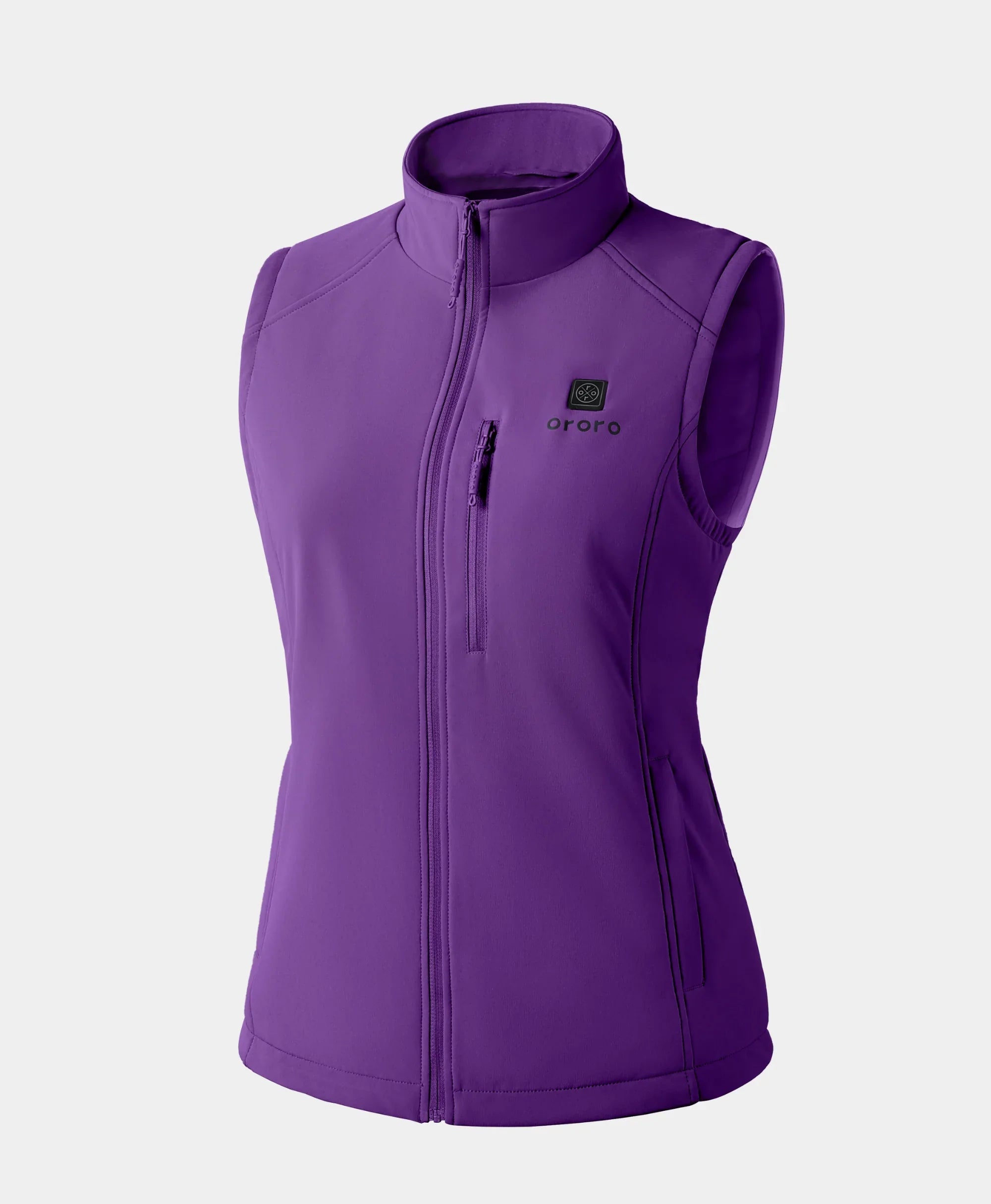 ORORO Heated Women's Heated Softshell Vest - Lower Back Heating - Image 34