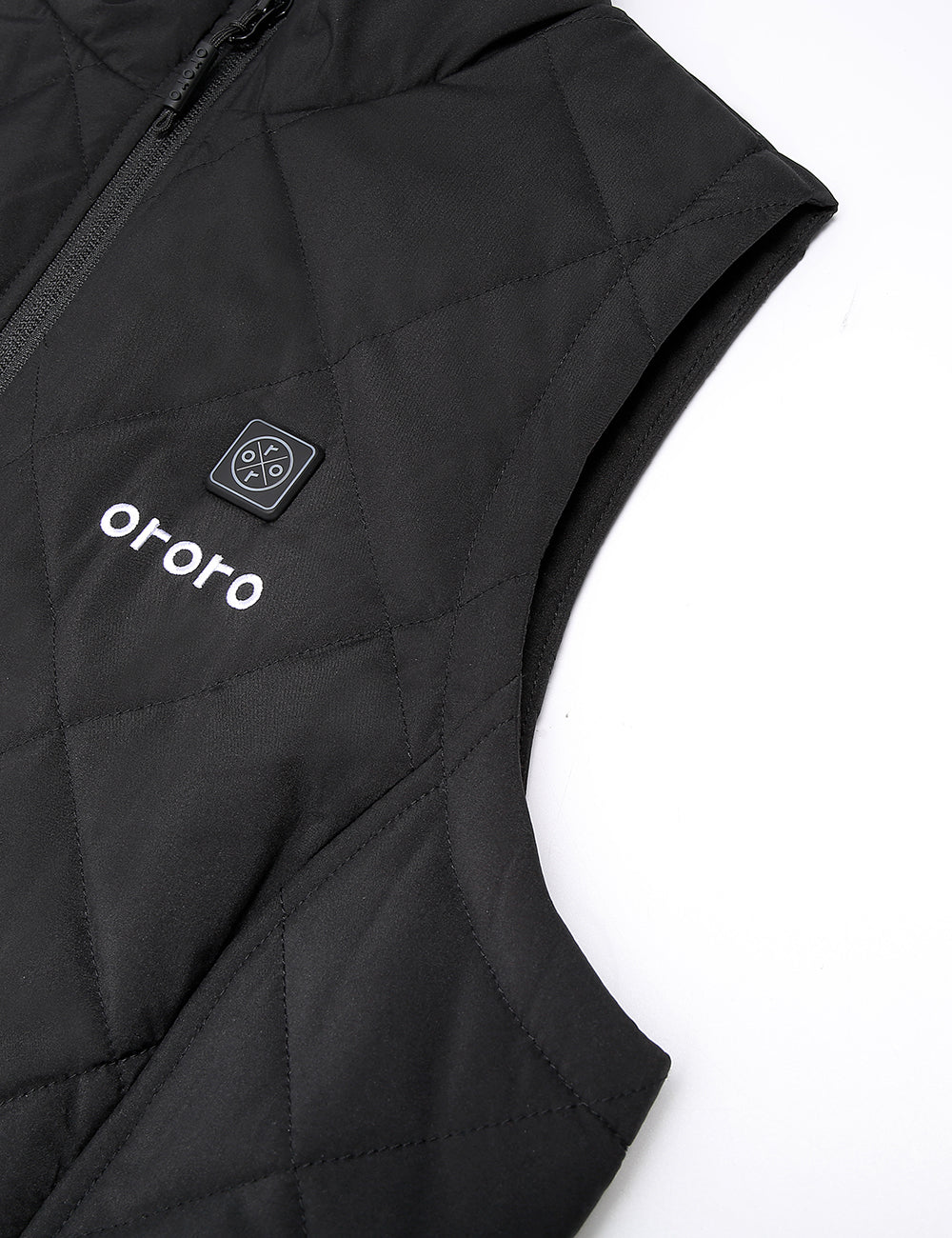 ORORO Heated Women's Heated Quilted Vest - Black - Image 22