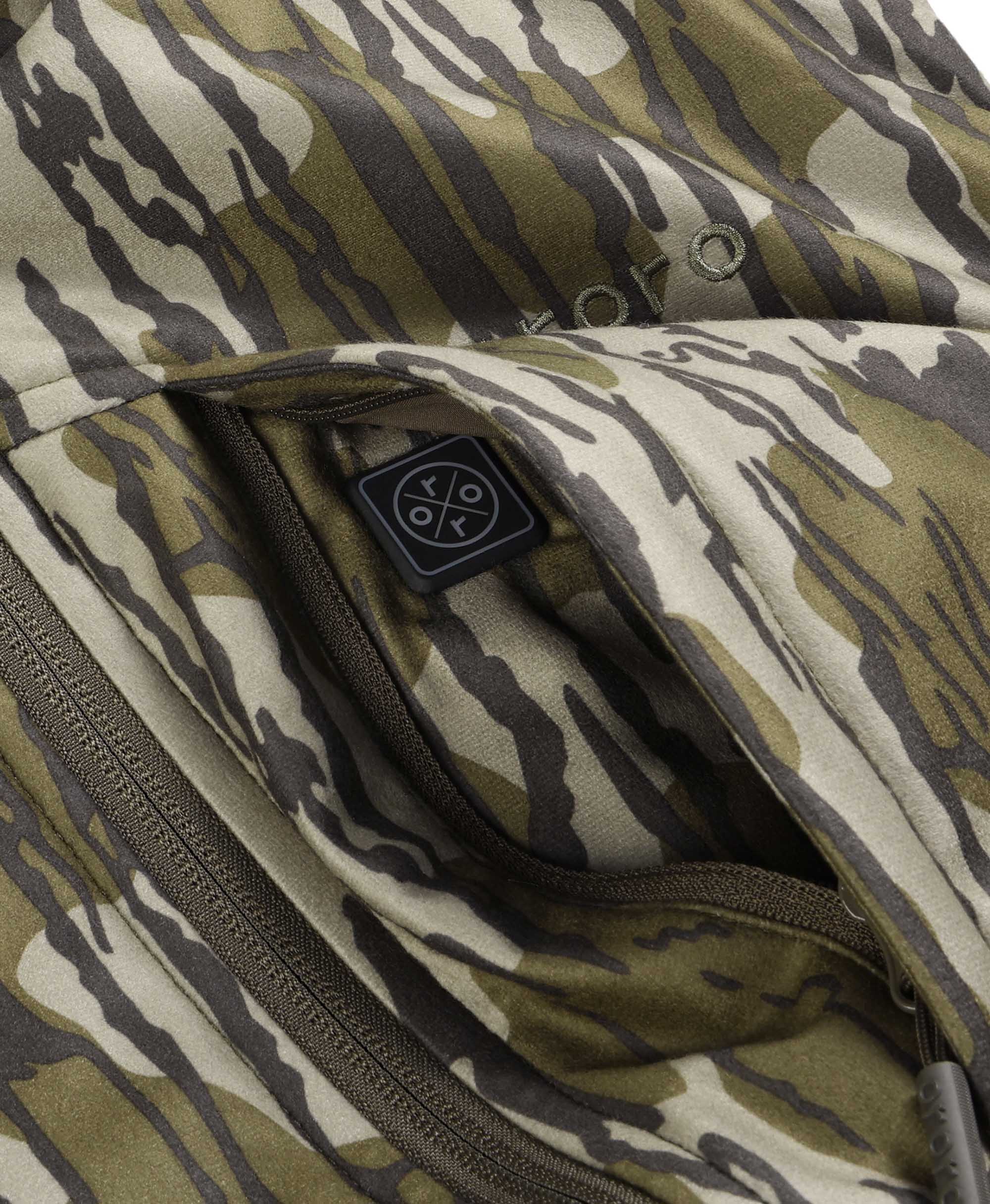 ORORO Heated Men's Heated Hunting Vest - Mossy Oak® Bottomland Pattern - Image 9