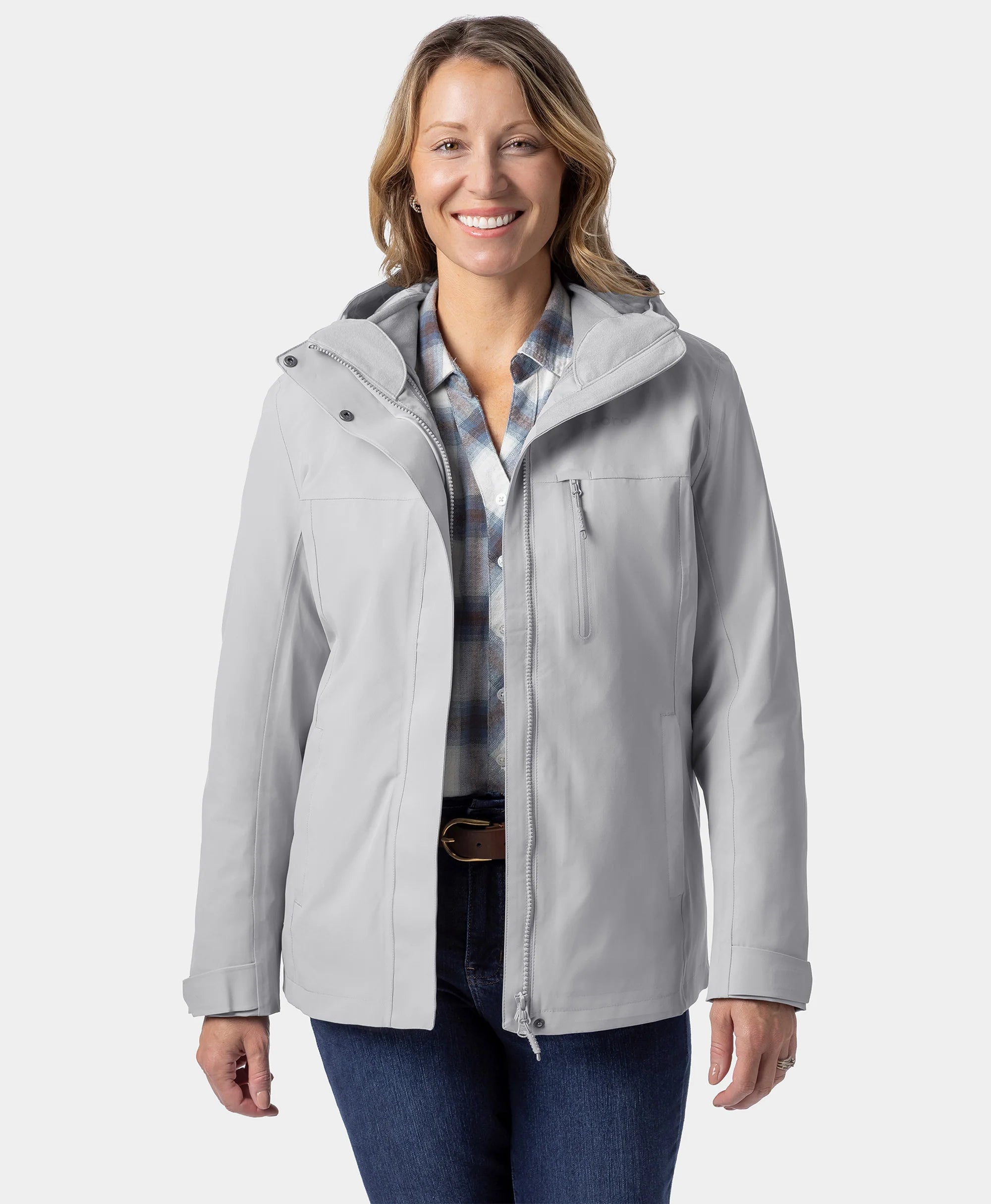 ORORO Heated (Open-box) River Ridge Women's Waterproof Shell Jacket (Non-heated) - Image 14