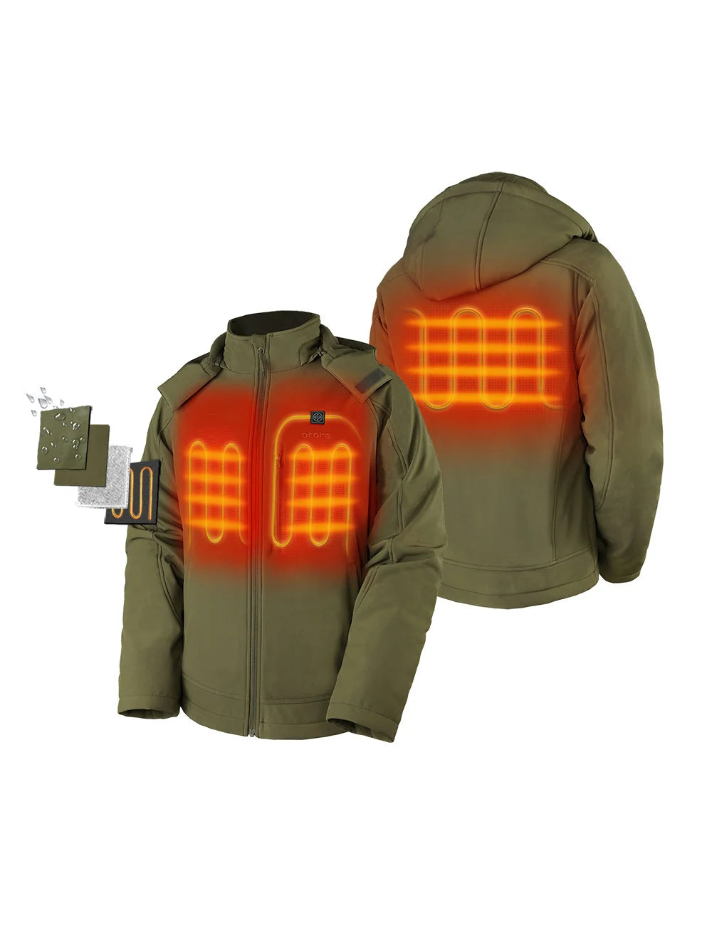 ORORO Heated Men's Classic Heated Jacket (Apparel Only) - Image 35