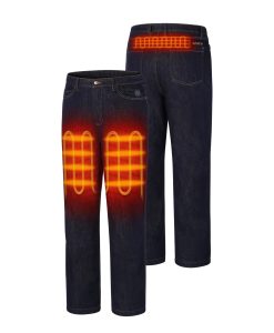 Alternative view of ORORO Heated Men’s Heated Denim Pants with Fleece Lining (Apparel Only)