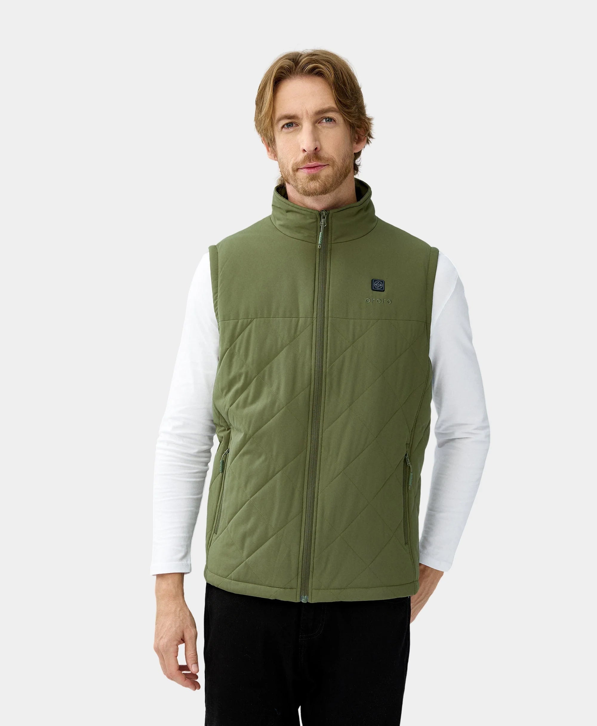 ORORO Heated Men's Heated Quilted Vest (Apparel Only) - Image 15