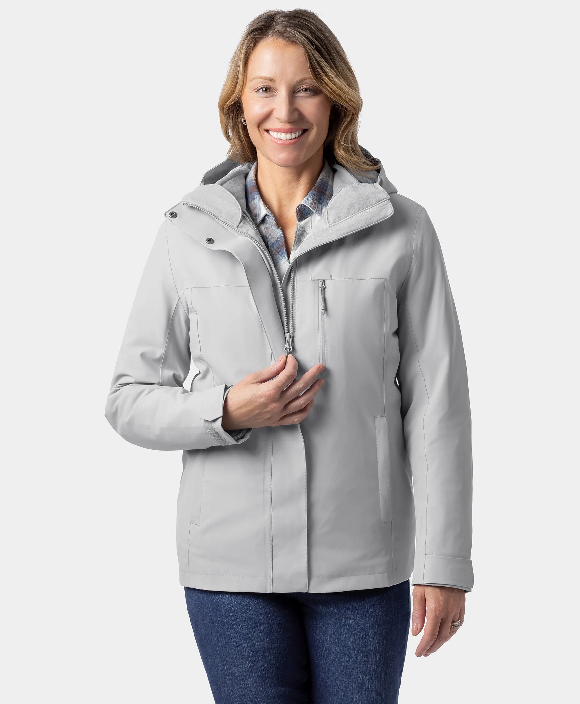 ORORO Heated River Ridge Women's Waterproof Shell Jacket - Image 24