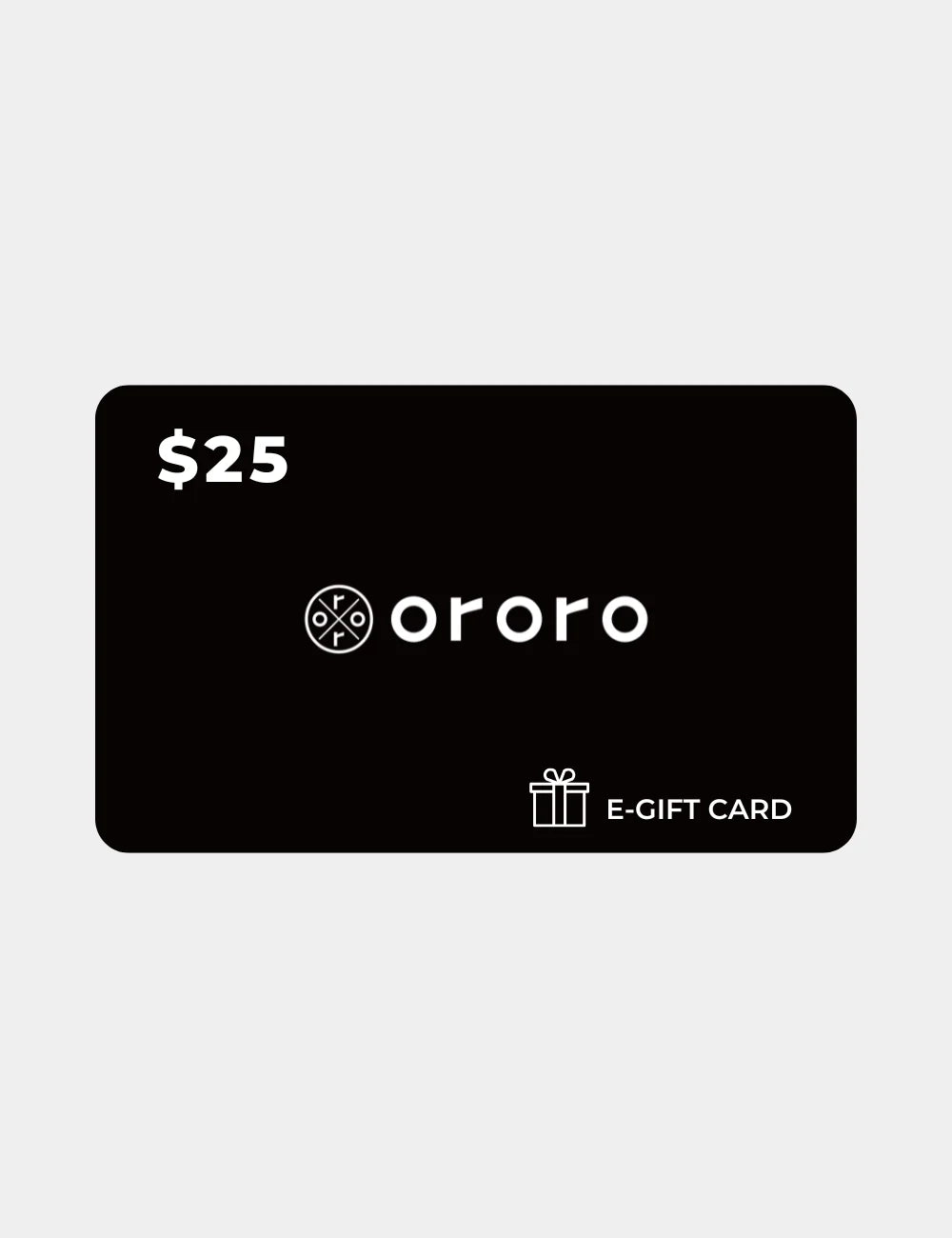 ORORO Heated $25 ORORO Heated E-Gift Card (will be sent within 5 business days)