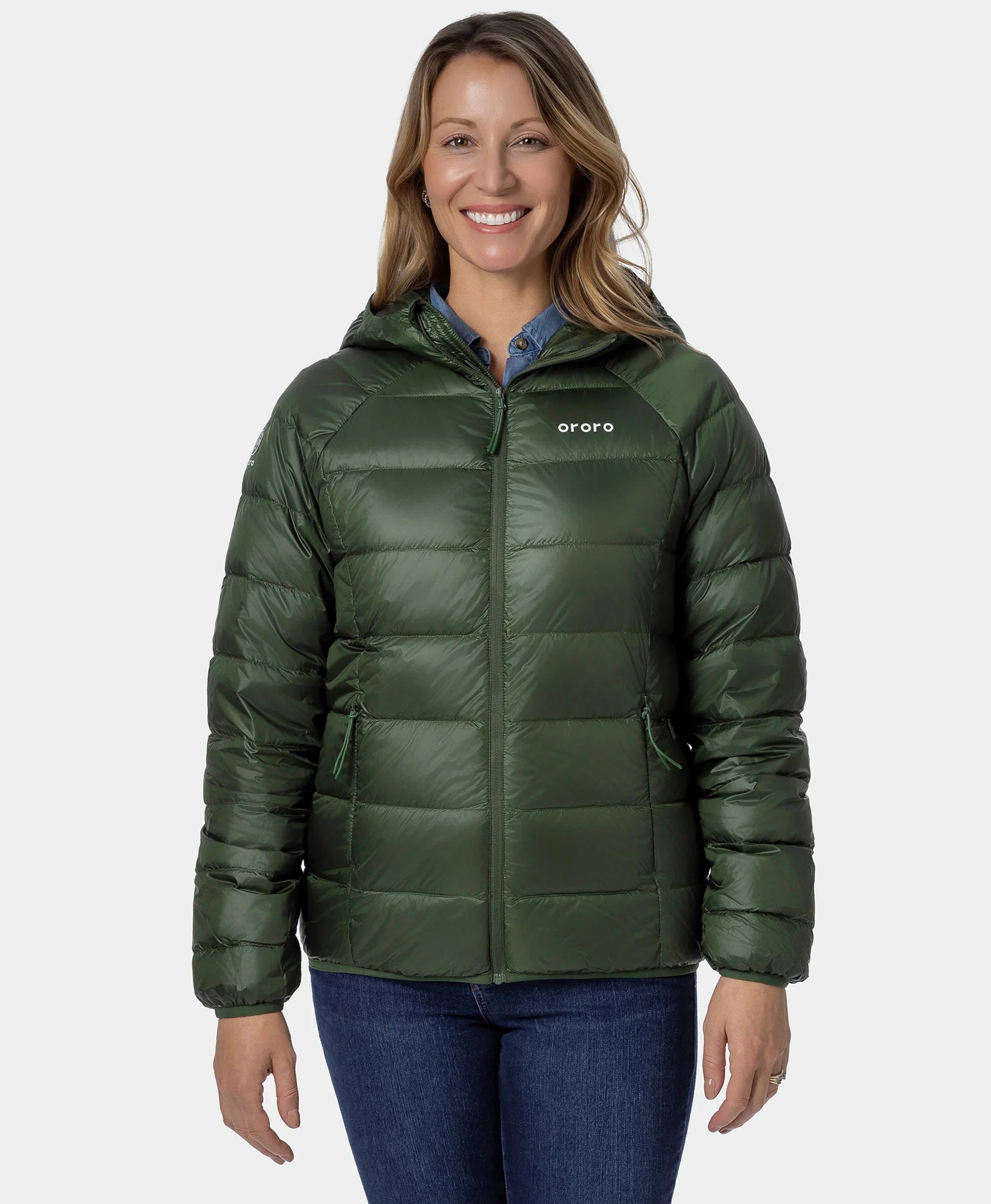 ORORO Heated Aero Women's 4-Zone Packable Heated Down Jacket - Image 5