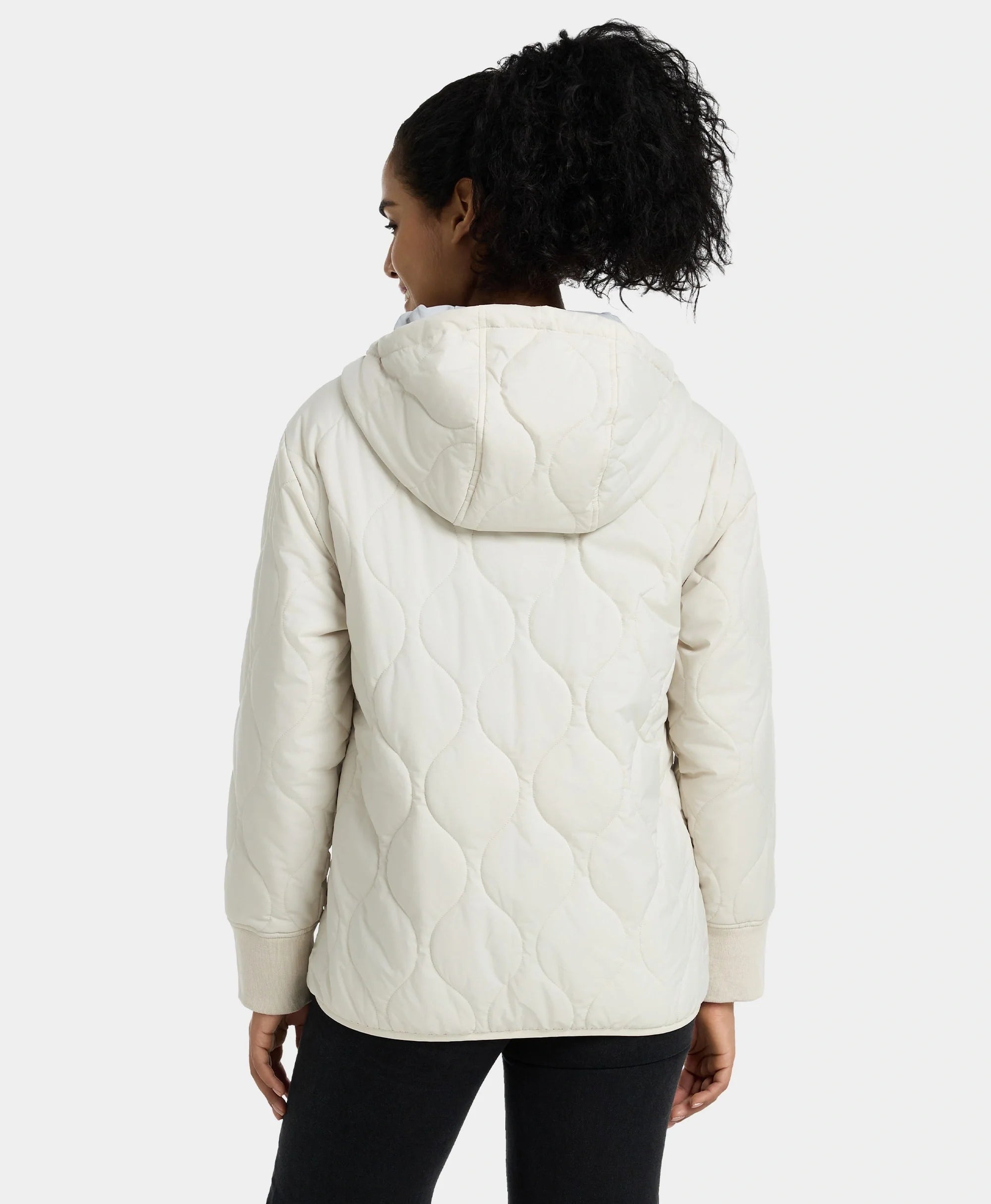 ORORO Heated (Open-box) Stargazer Women's Heated Quilted Hoodie Jacket (Battery Set Not Included) - Image 8