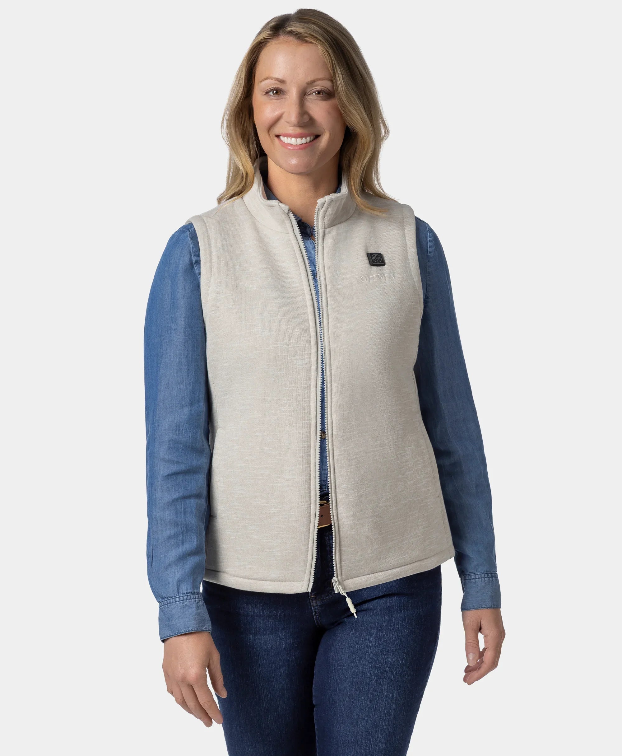 ORORO Heated Women's Heated Fleece Vest - Image 52