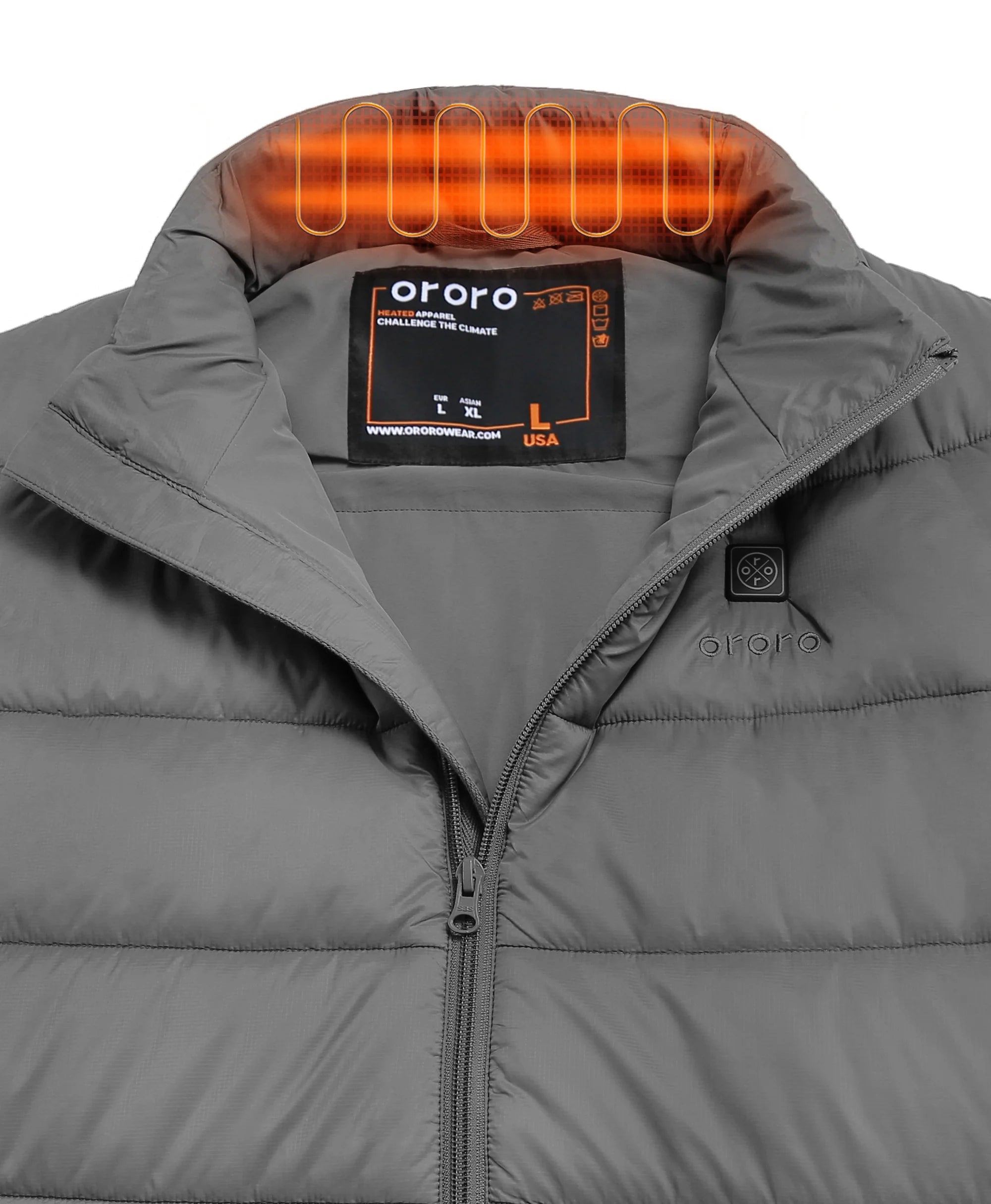 ORORO Heated Men's Classic Heated Vest (Apparel Only) - Image 56