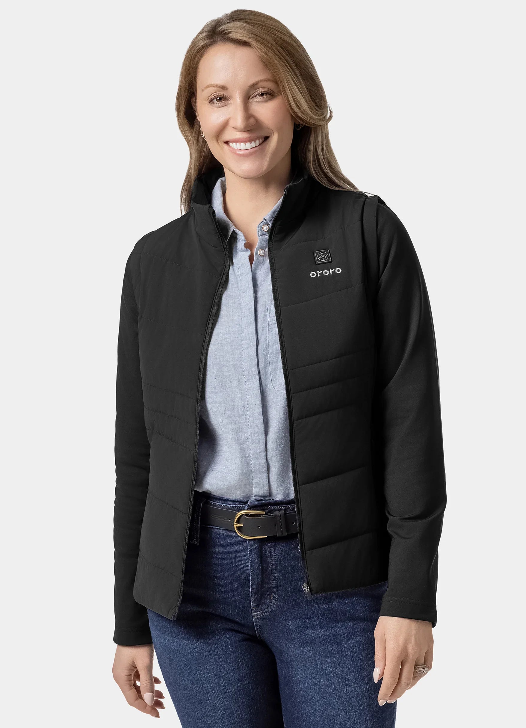 ORORO Heated Turnberry Women's Heated Golf Jacket w/ Zip-off Sleeves (Apparel Only) - Image 18