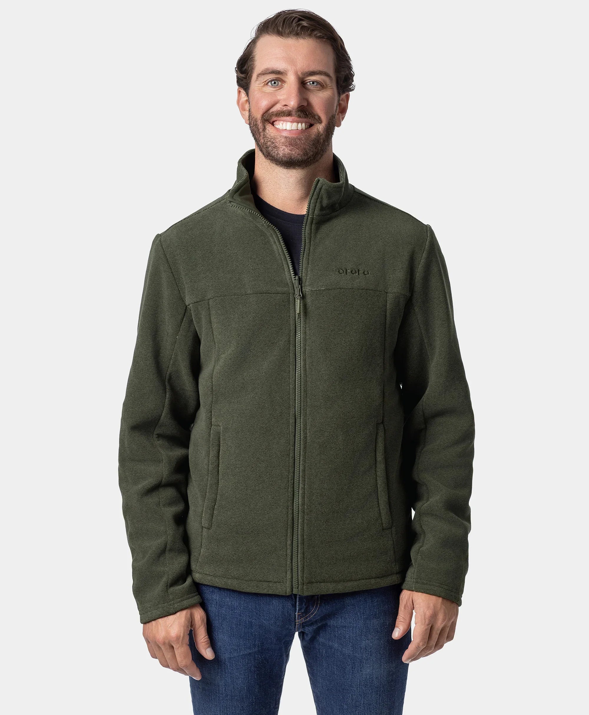 ORORO Heated (Open-box) River Ridge Men's Heated Fleece Liner Jacket (Battery Set Not Included) - Image 11