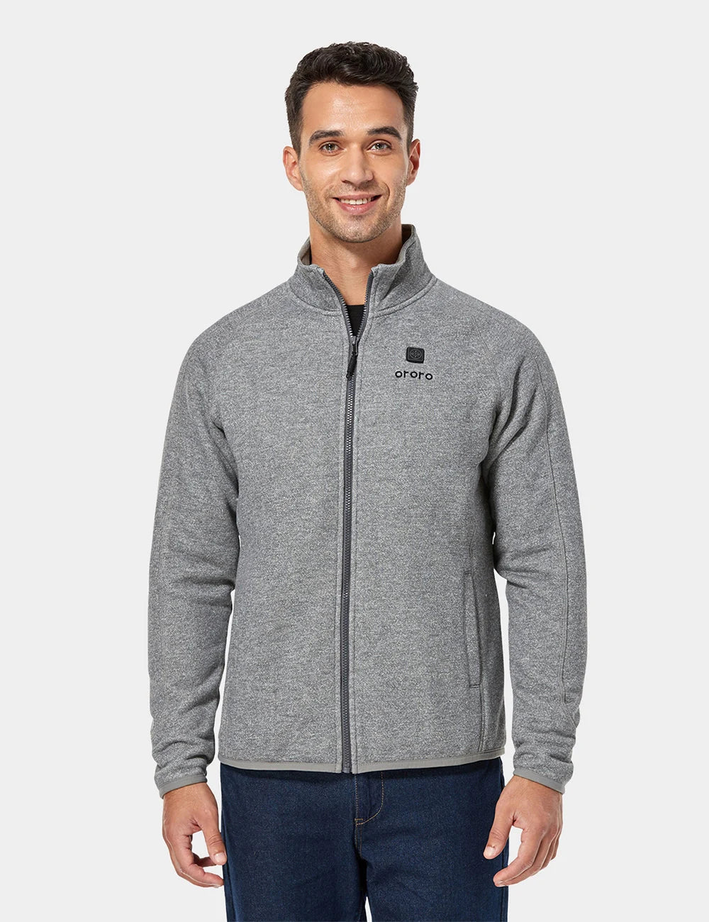 ORORO Heated Men's Heated Full-Zip Fleece Jacket (Apparel Only)