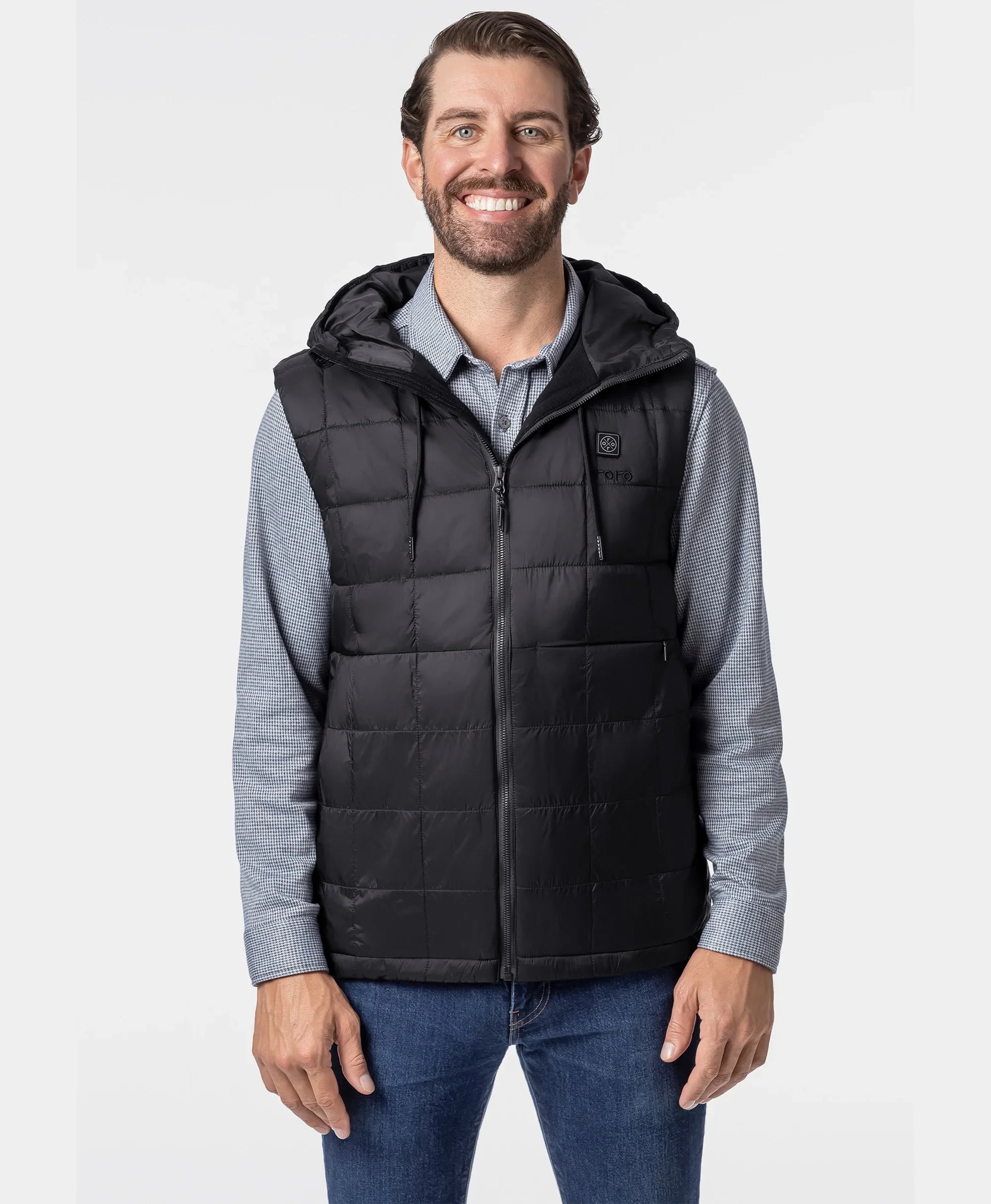 ORORO Heated (Open-box) PuffLyte™ Men's 5-Zone Hooded Heated Vest (Battery Set Not Included) - Image 2
