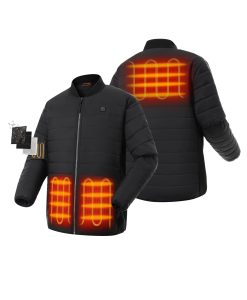 ORORO Heated (Open-box) PuffLyte™ Men's Heated Lightweight Jacket (Battery Set Not Included)
