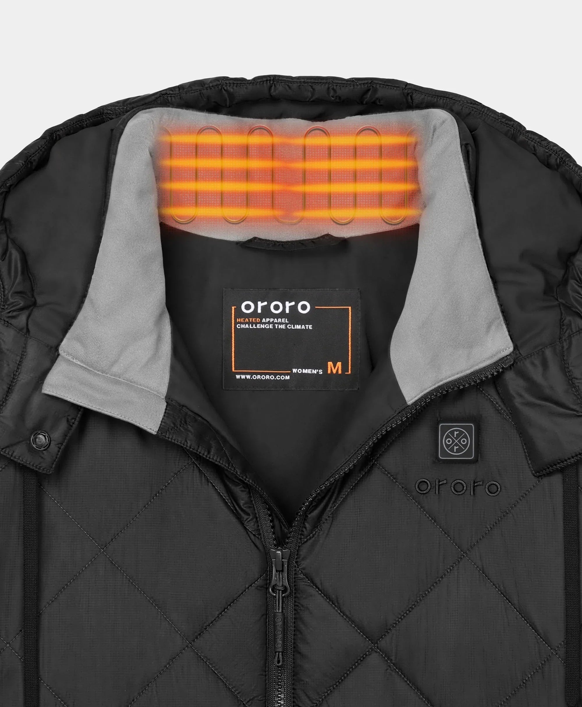 ORORO Heated Uptown Women's 4-Zone Heated Parka w/ Removable Hood - Image 18