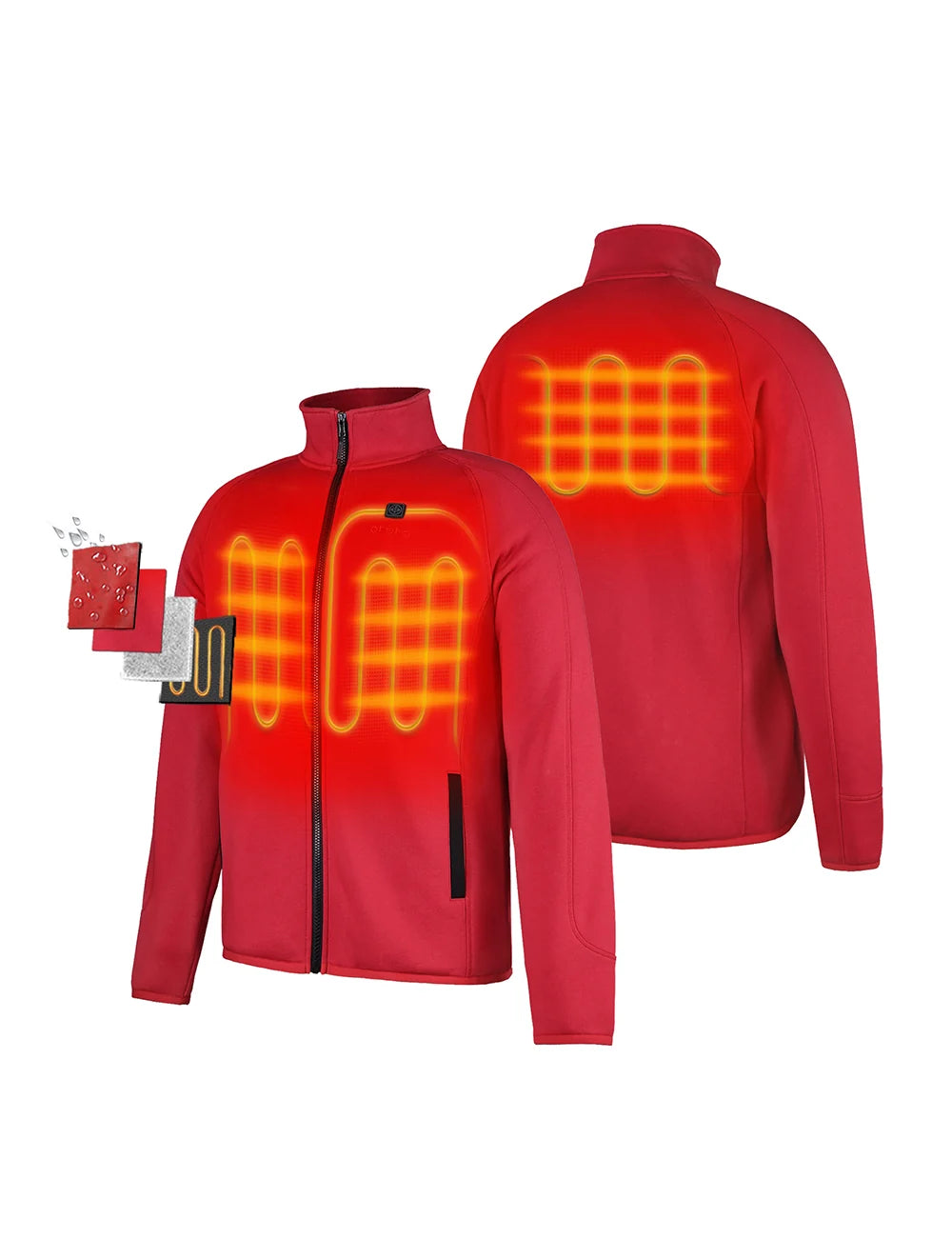 ORORO Heated (Open-box) Men's Heated Fleece Jacket (Battery Set Not Included) - Image 17