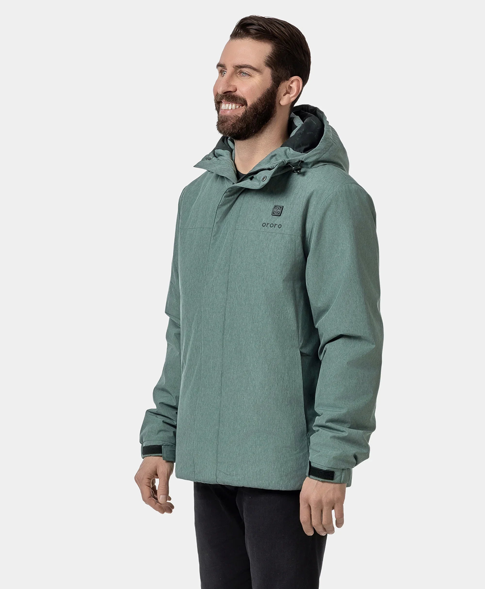 ORORO Heated Men's Thermolite® Heated Padded Jacket - Image 10