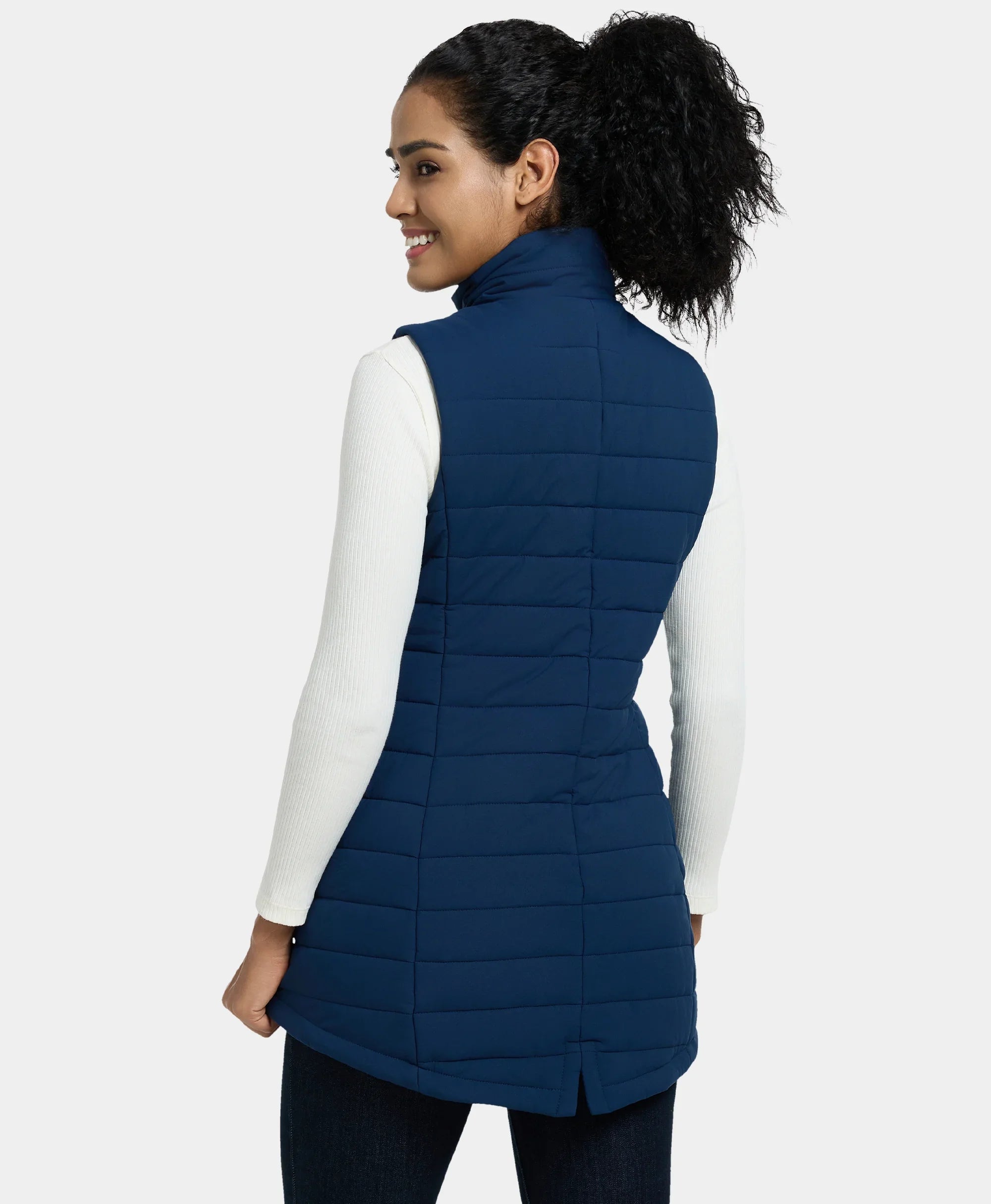 ORORO Heated Tribeca Women's Heated Long Puffer Vest - Image 4