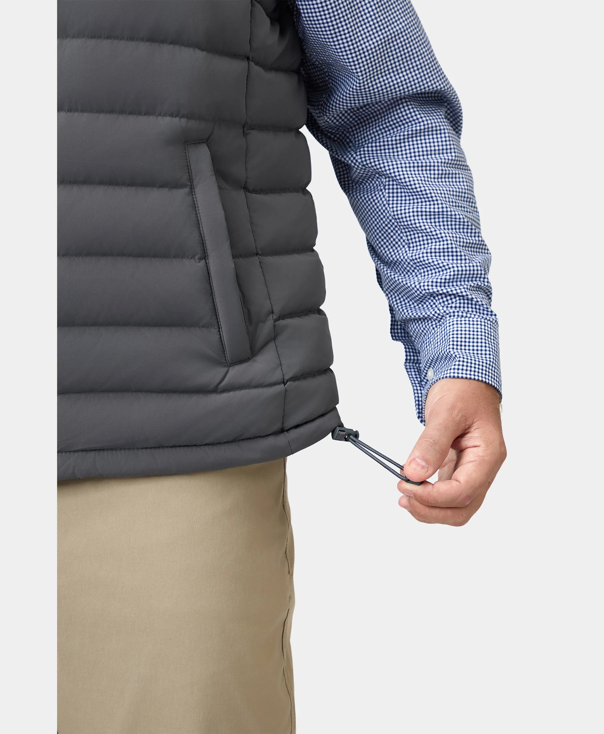 ORORO Heated Men's Heated Lightweight Down Vest - Image 10